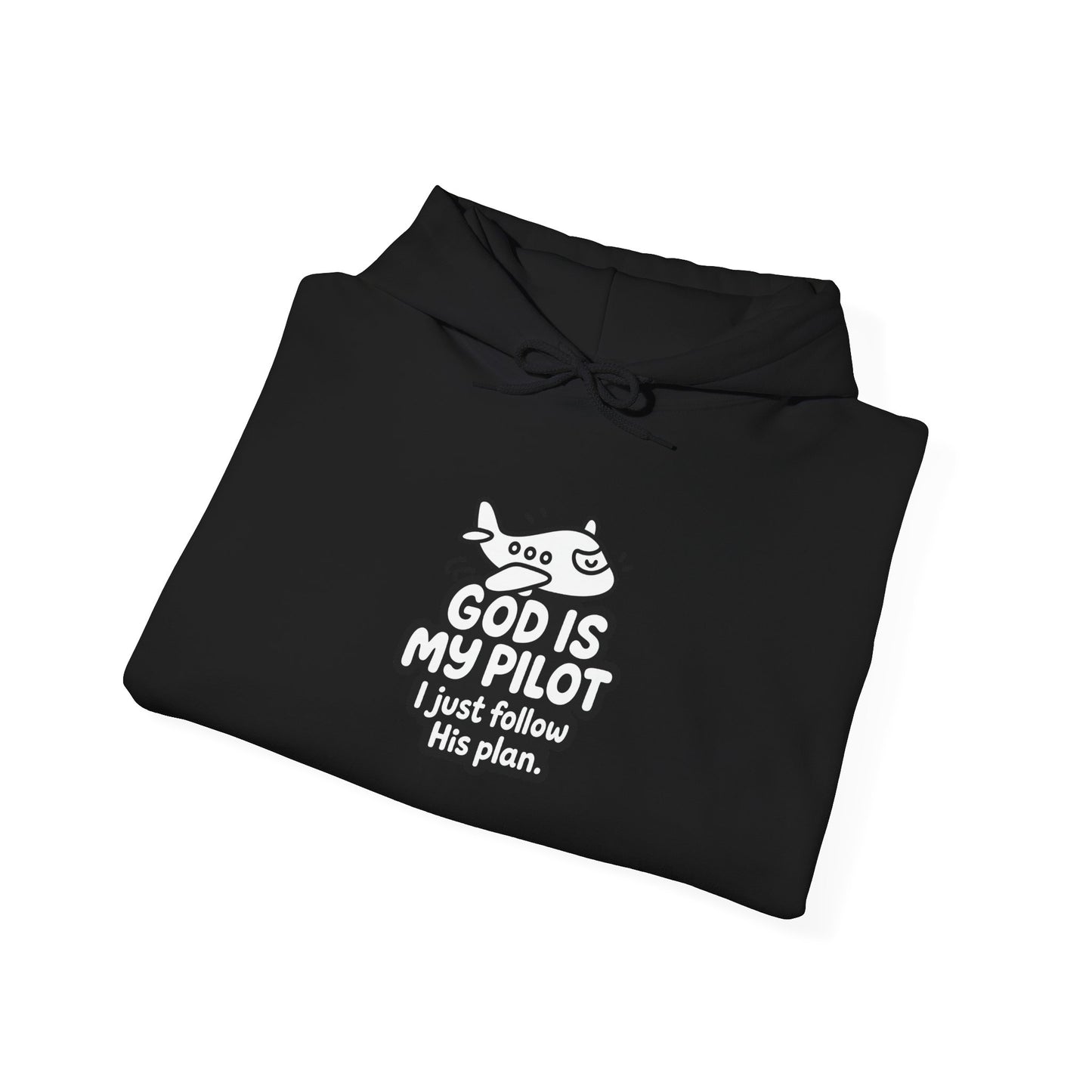 God Is My Pilot airplane graphic Hoodie | Faith Christian sweatshirt