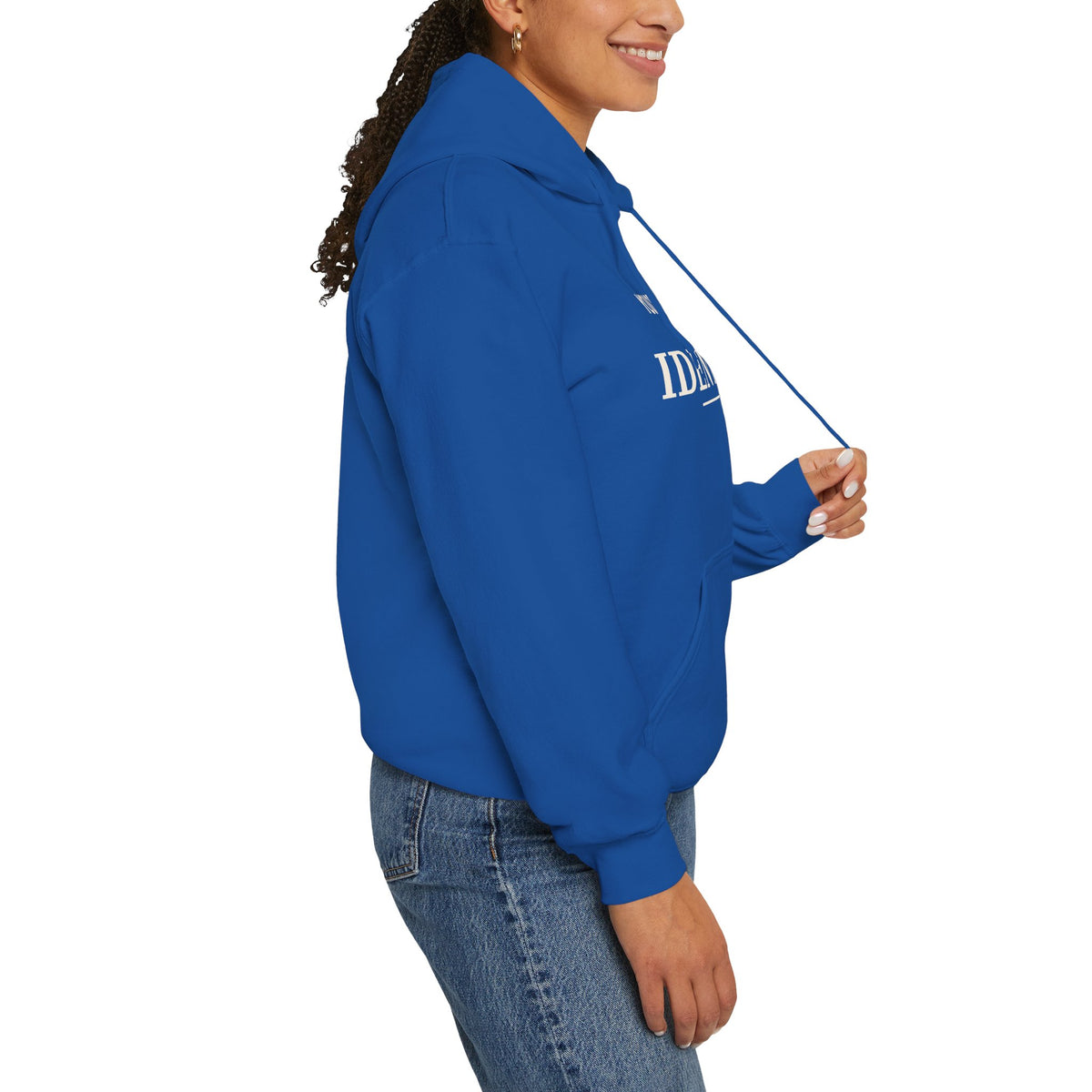 Identity Statement Hoodie — "Your Opinion Ain't My Identity." Casual Empowerment Pullover