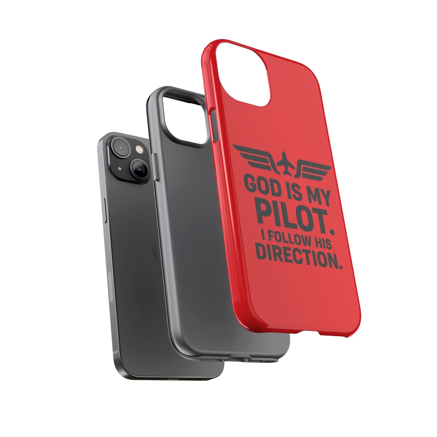 God Is My Pilot iPhone Case | Religious Aviator Phone Case