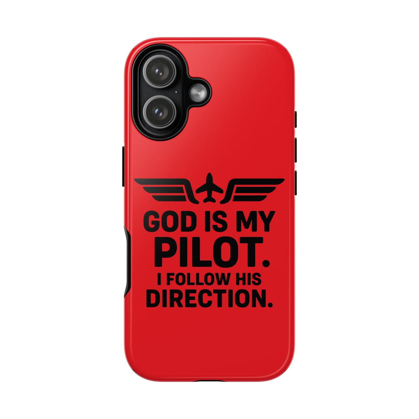 God Is My Pilot iPhone Case | Religious Aviator Phone Case