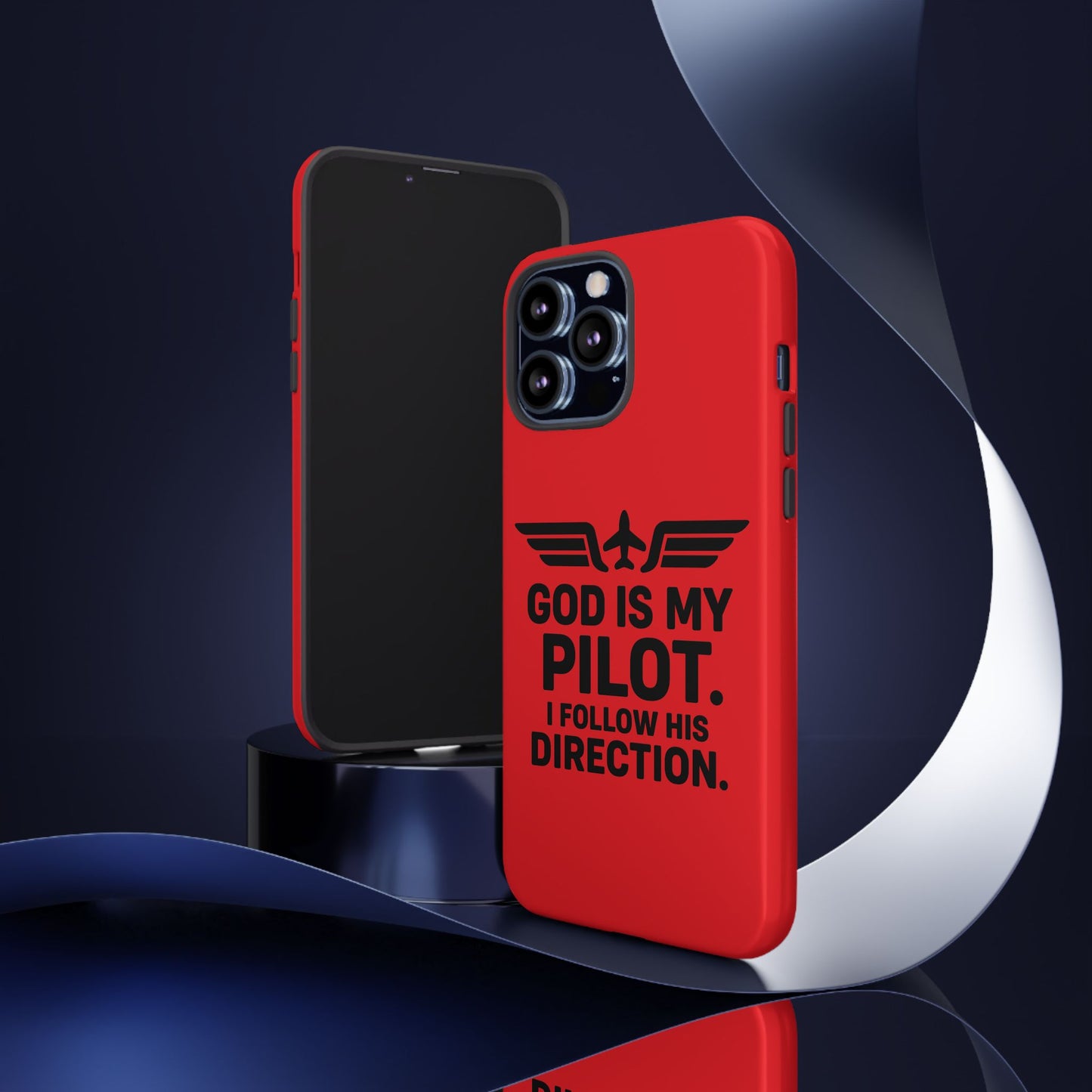 God Is My Pilot iPhone Case | Religious Aviator Phone Case