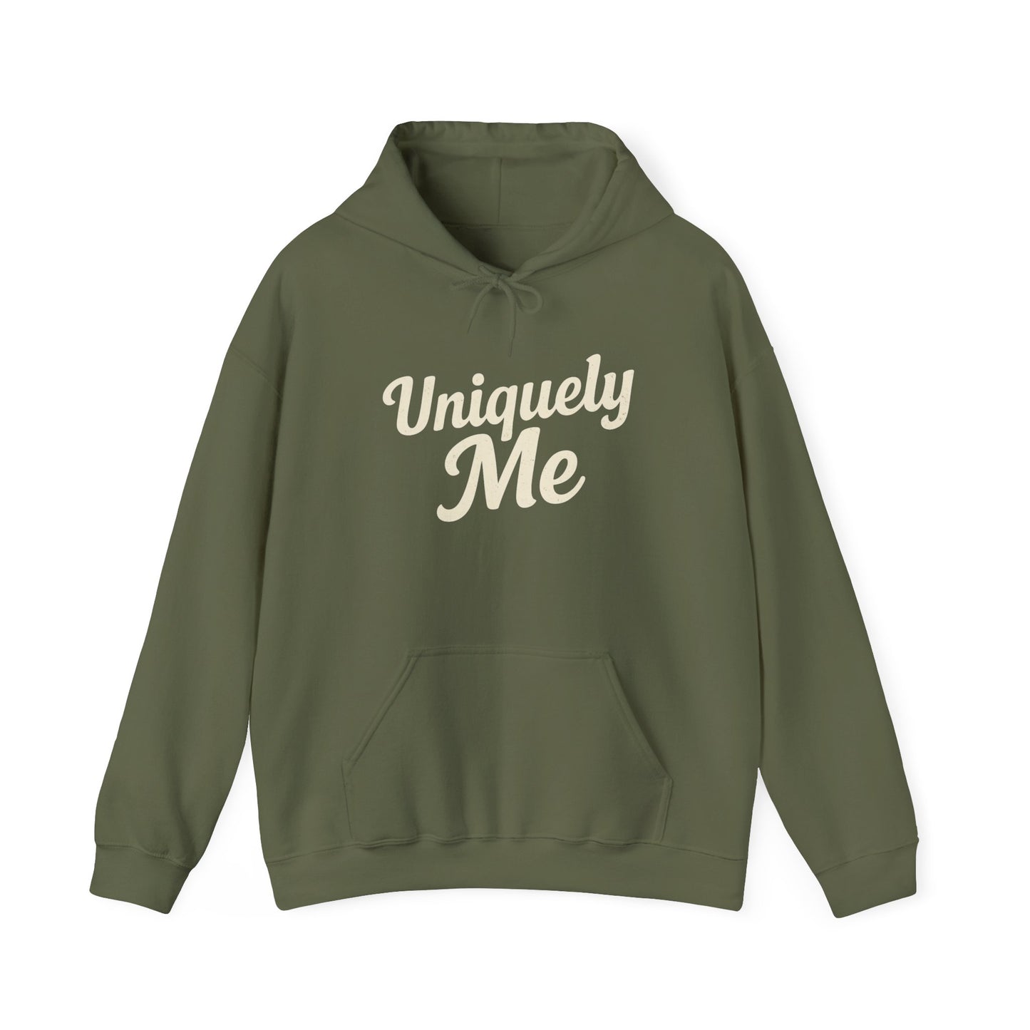 Uniquely Me hoodie | Script typography hoodie, black pullover