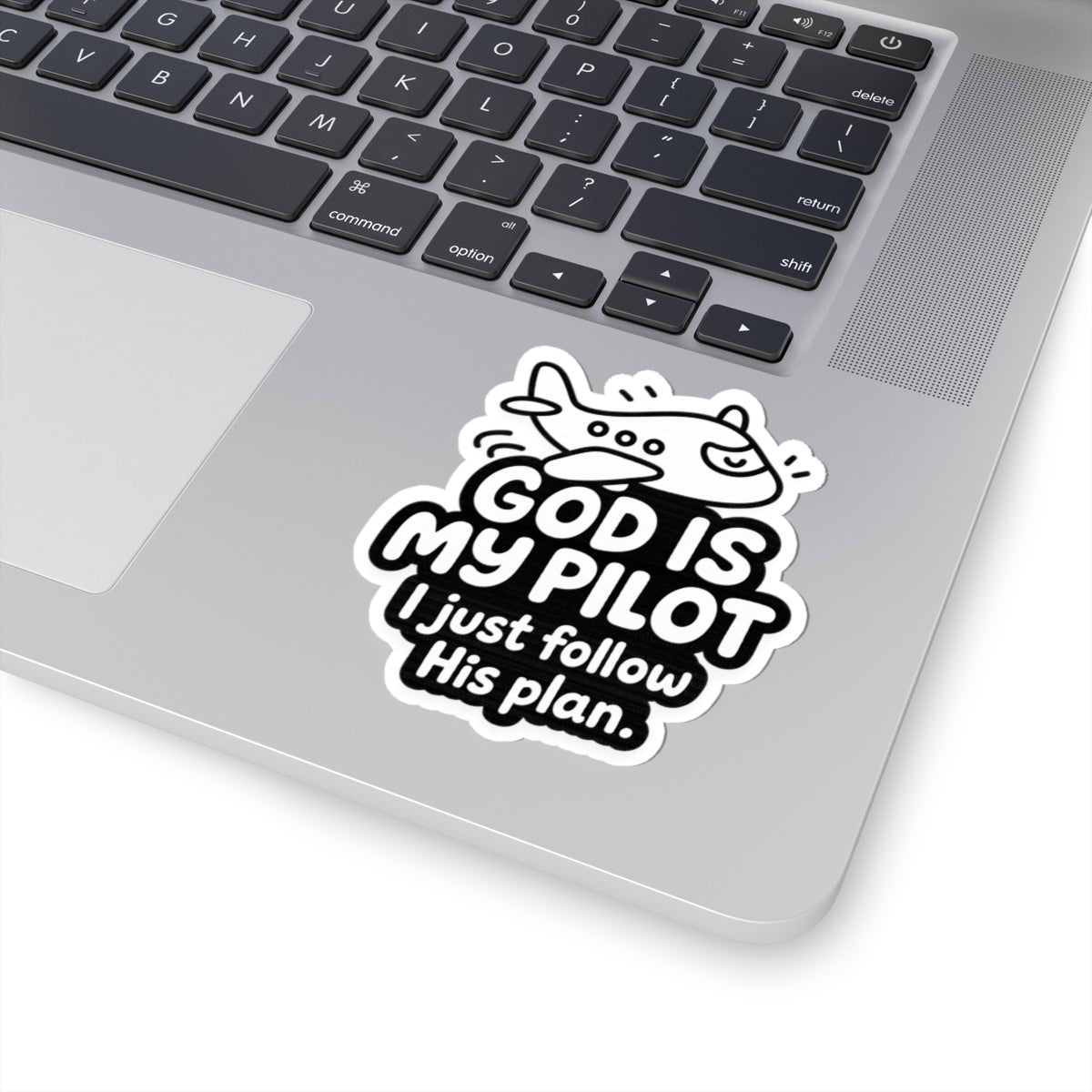 God Is My Pilot Airplane Sticker | Christian Aviation Vinyl Decal
