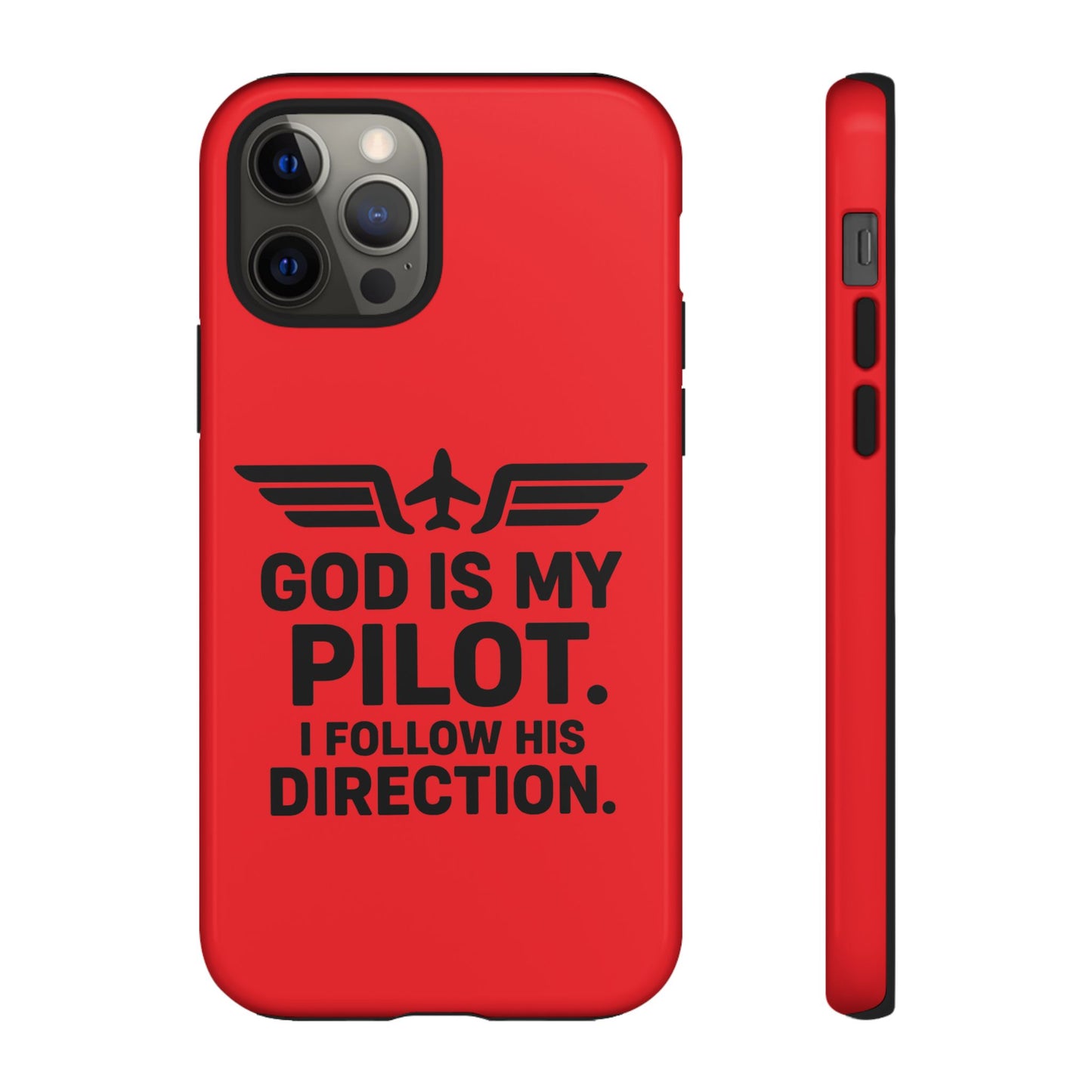 God Is My Pilot iPhone Case | Religious Aviator Phone Case