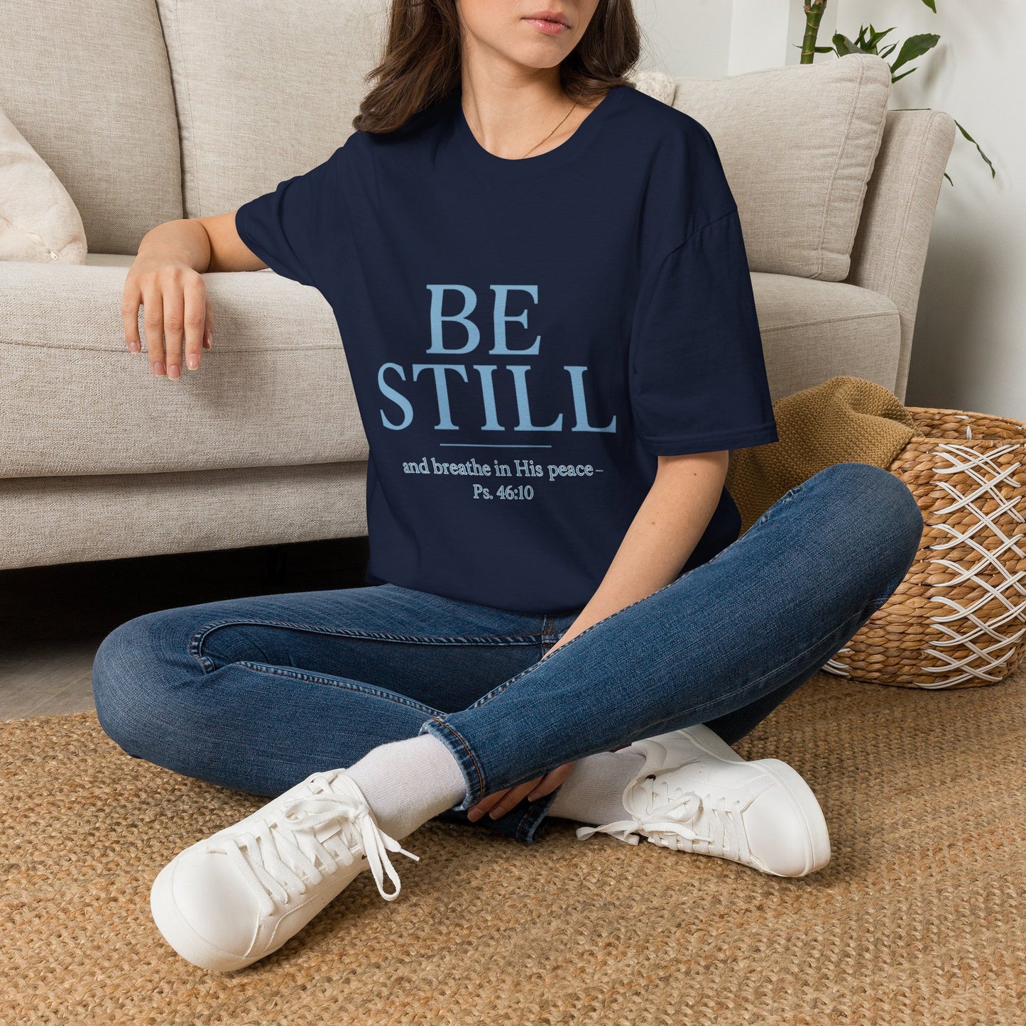 "Be Still" Inspirational T-Shirt | Christian Scripture Tee | Faith & Peace Shirt