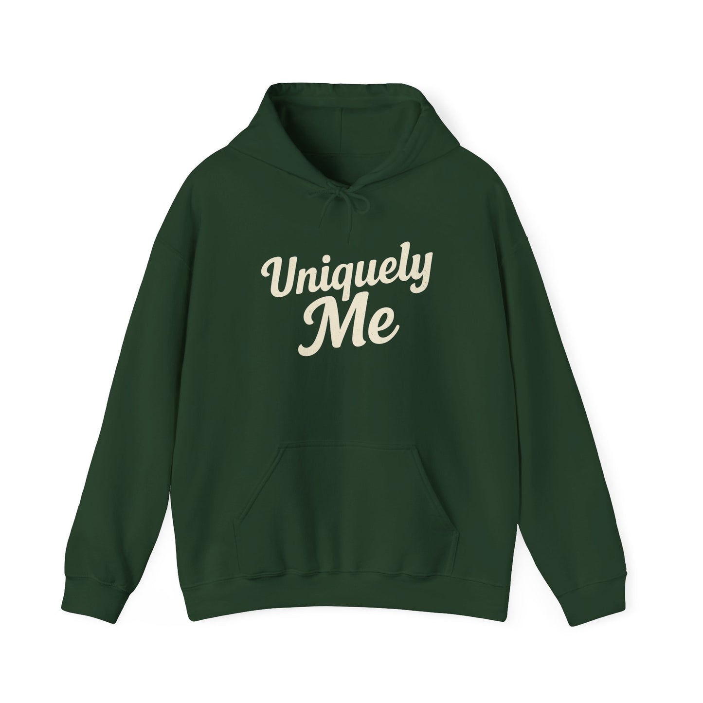 Uniquely Me hoodie | Script typography hoodie, black pullover