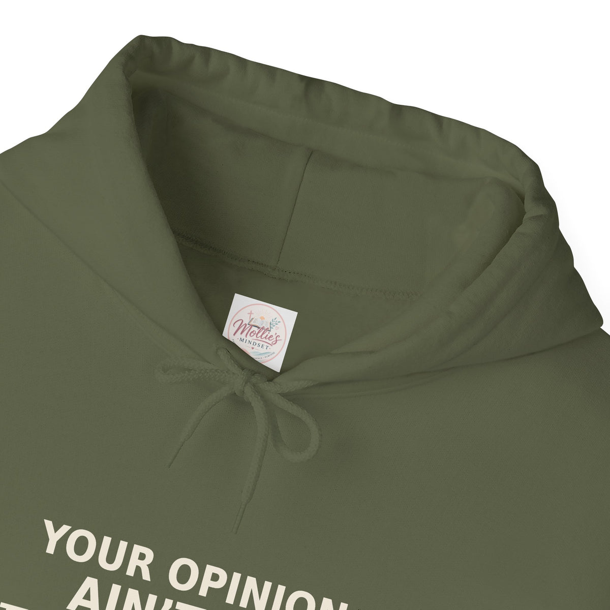 Identity Statement Hoodie — "Your Opinion Ain't My Identity." Casual Empowerment Pullover