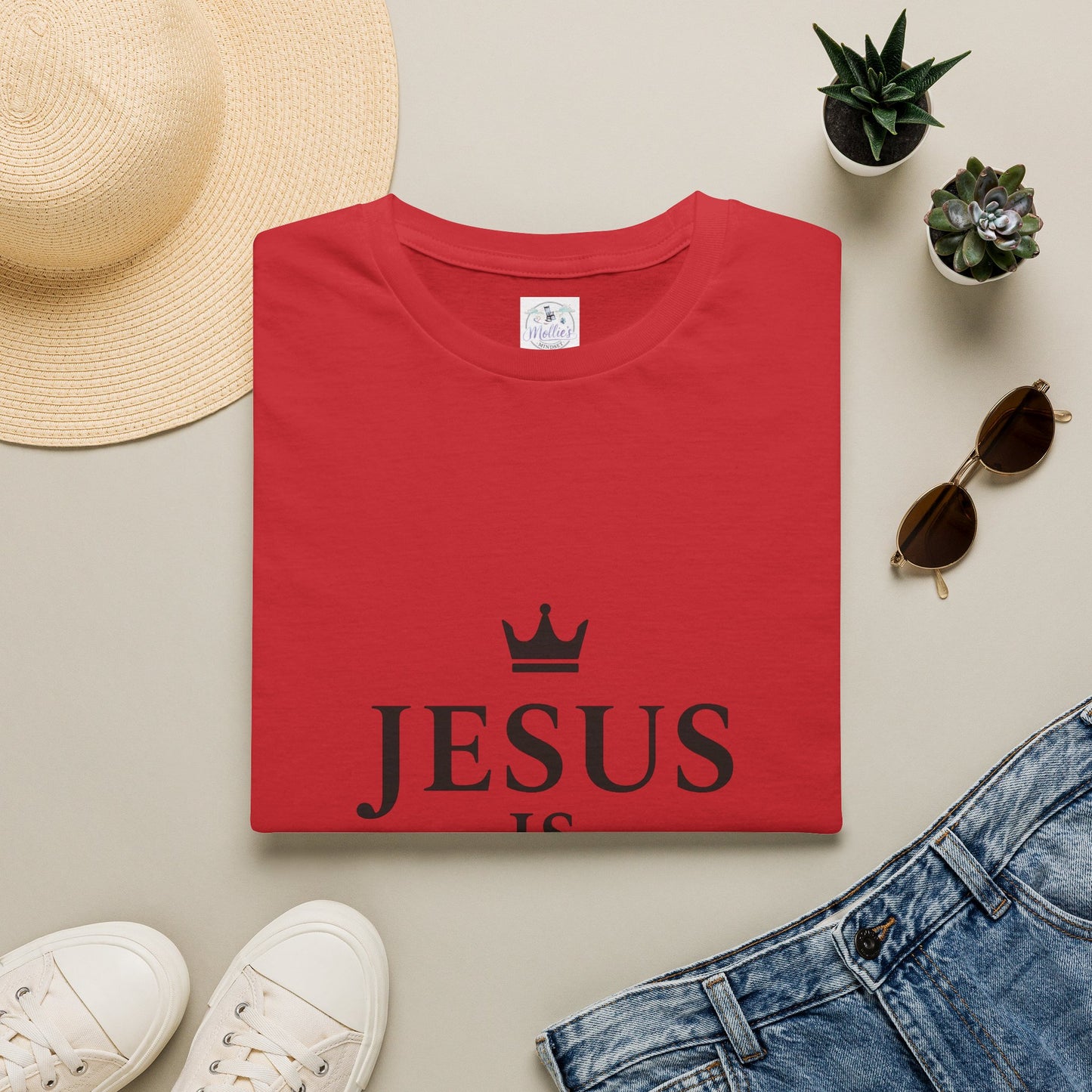 Jesus Is King Crown T-Shirt | Christian Faith Apparel