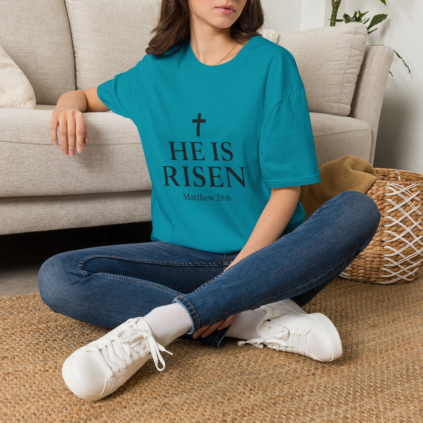 "He Is Risen" T-Shirt | Inspirational Christian Resurrection Tee