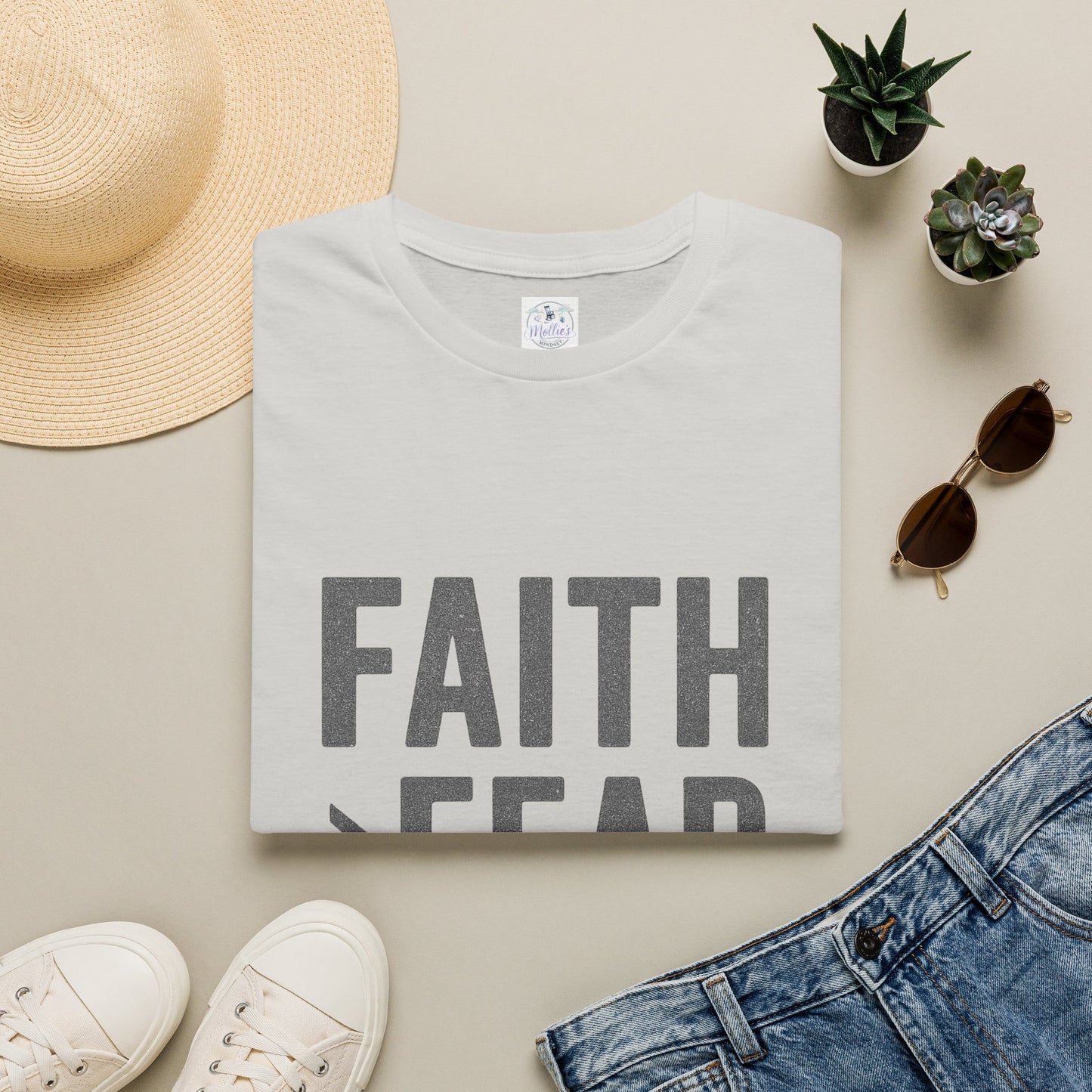 "Faith Over Fear" T-Shirt | Inspirational Christian Tee
