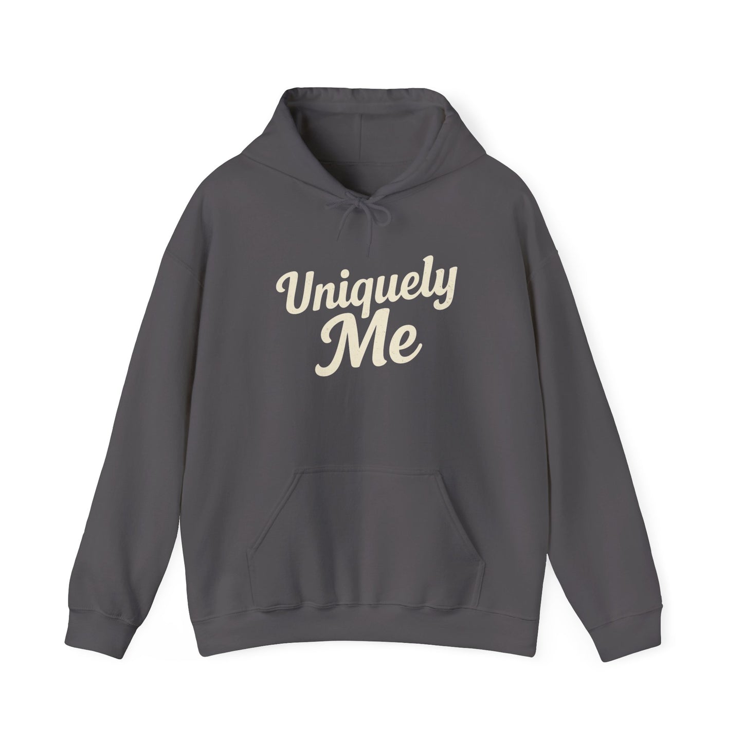Uniquely Me hoodie | Script typography hoodie, black pullover