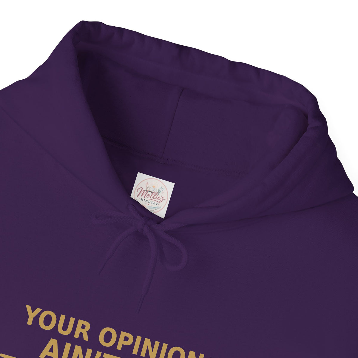 Identity Statement Hoodie — "Your Opinion Ain't My Identity." Casual Empowerment Pullover