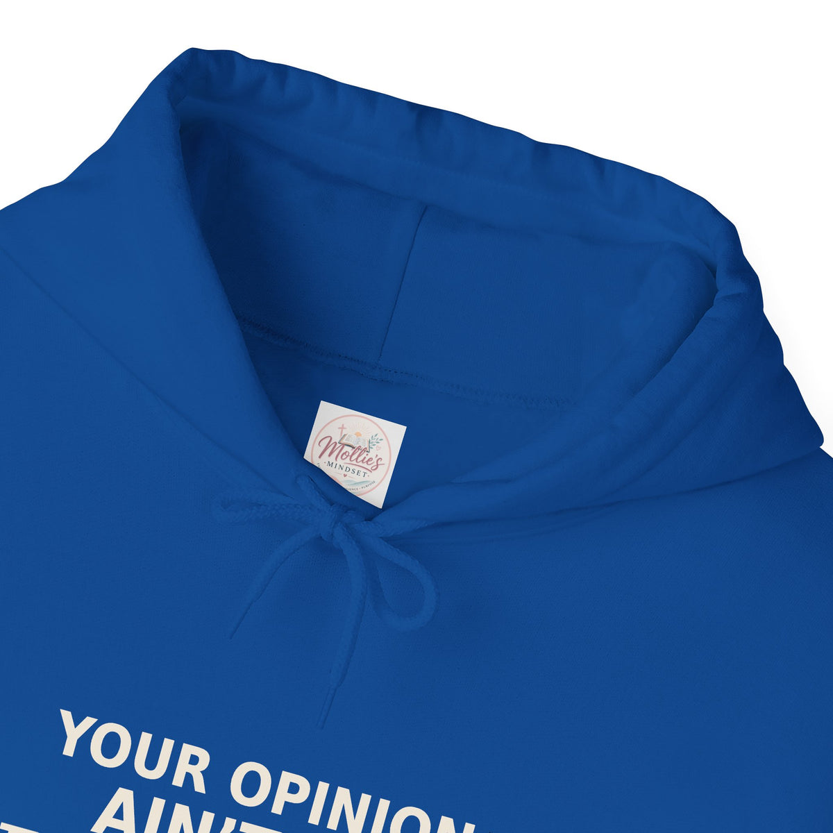 Identity Statement Hoodie — "Your Opinion Ain't My Identity." Casual Empowerment Pullover