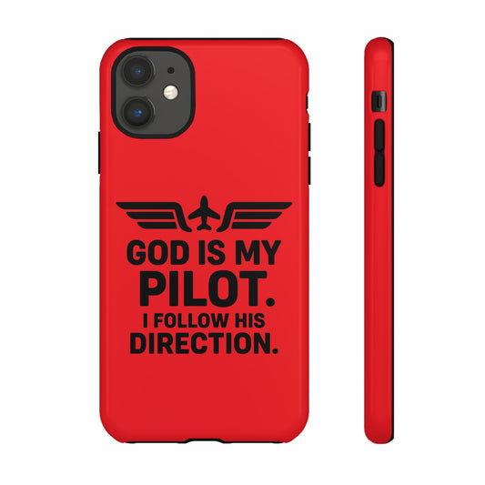 God Is My Pilot iPhone Case | Religious Aviator Phone Case