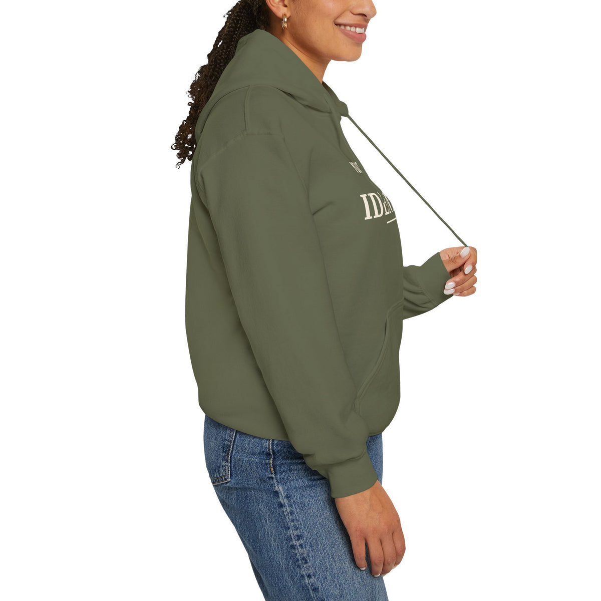 Identity Statement Hoodie — "Your Opinion Ain't My Identity." Casual Empowerment Pullover