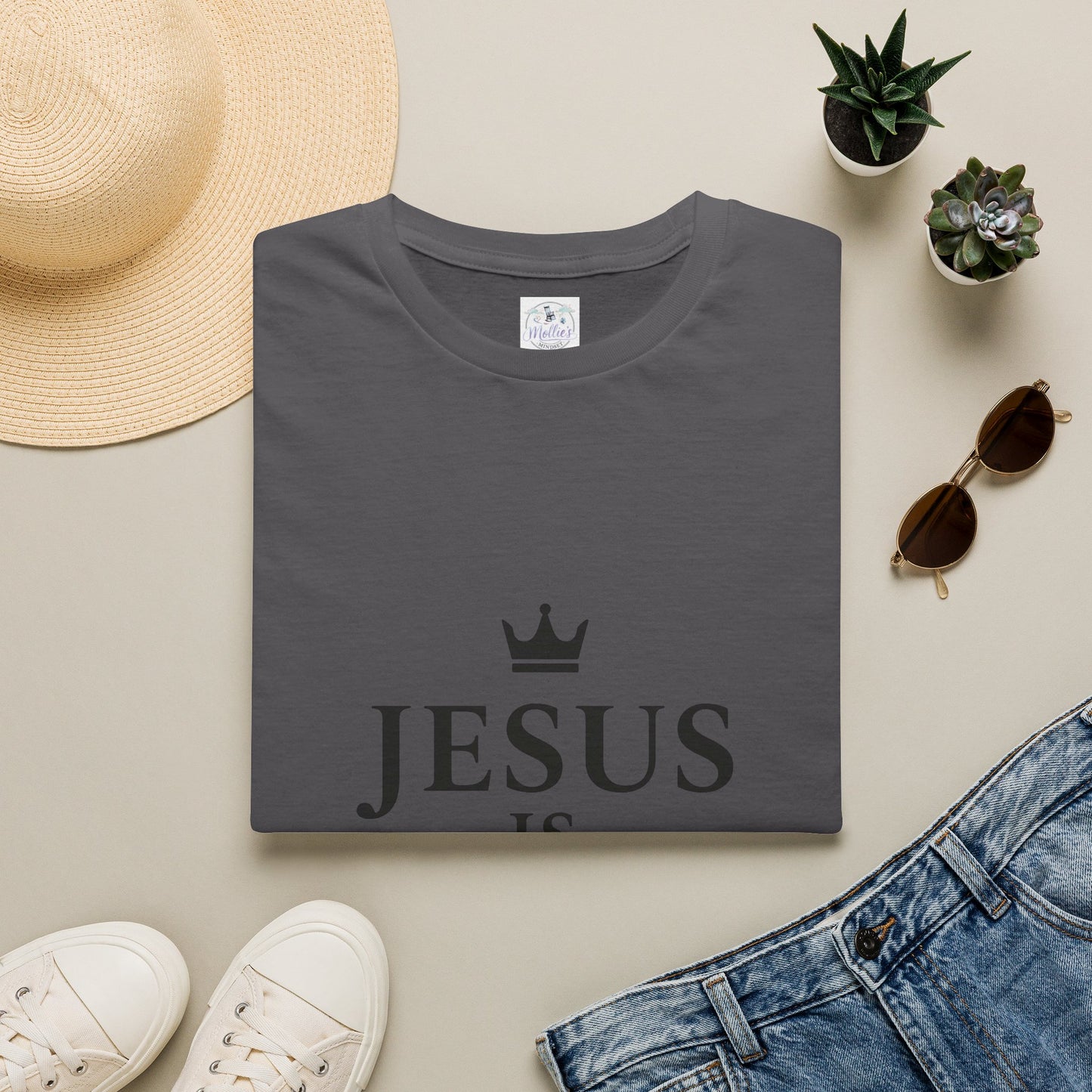 Jesus Is King Crown T-Shirt | Christian Faith Apparel