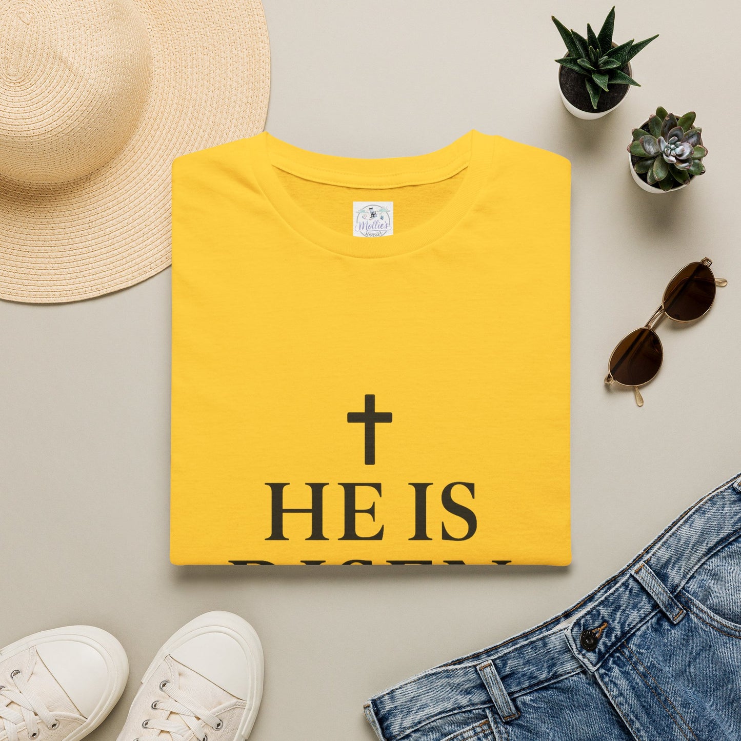 "He Is Risen" T-Shirt | Inspirational Christian Resurrection Tee