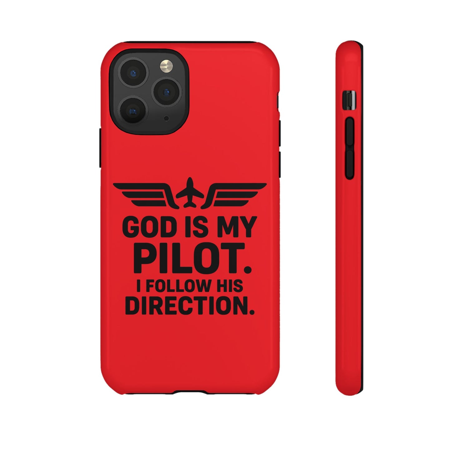 God Is My Pilot iPhone Case | Religious Aviator Phone Case