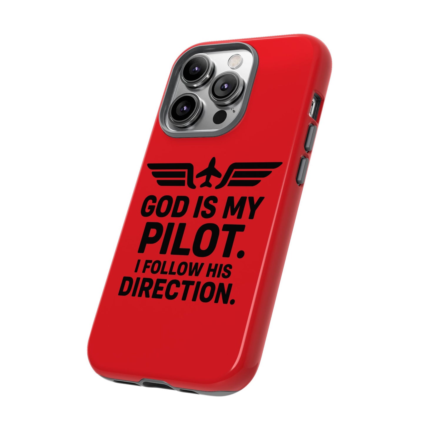 God Is My Pilot iPhone Case | Religious Aviator Phone Case