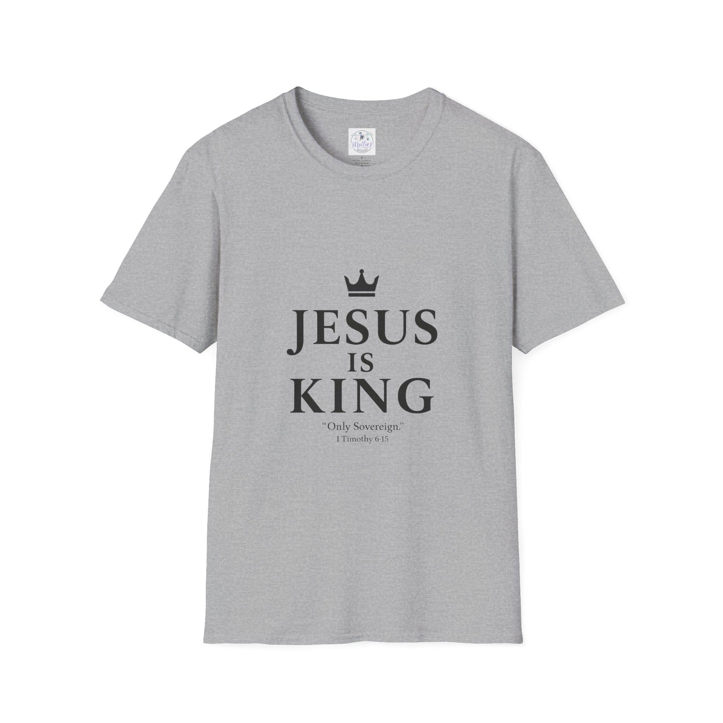 Jesus Is King Crown T-Shirt | Christian Faith Apparel