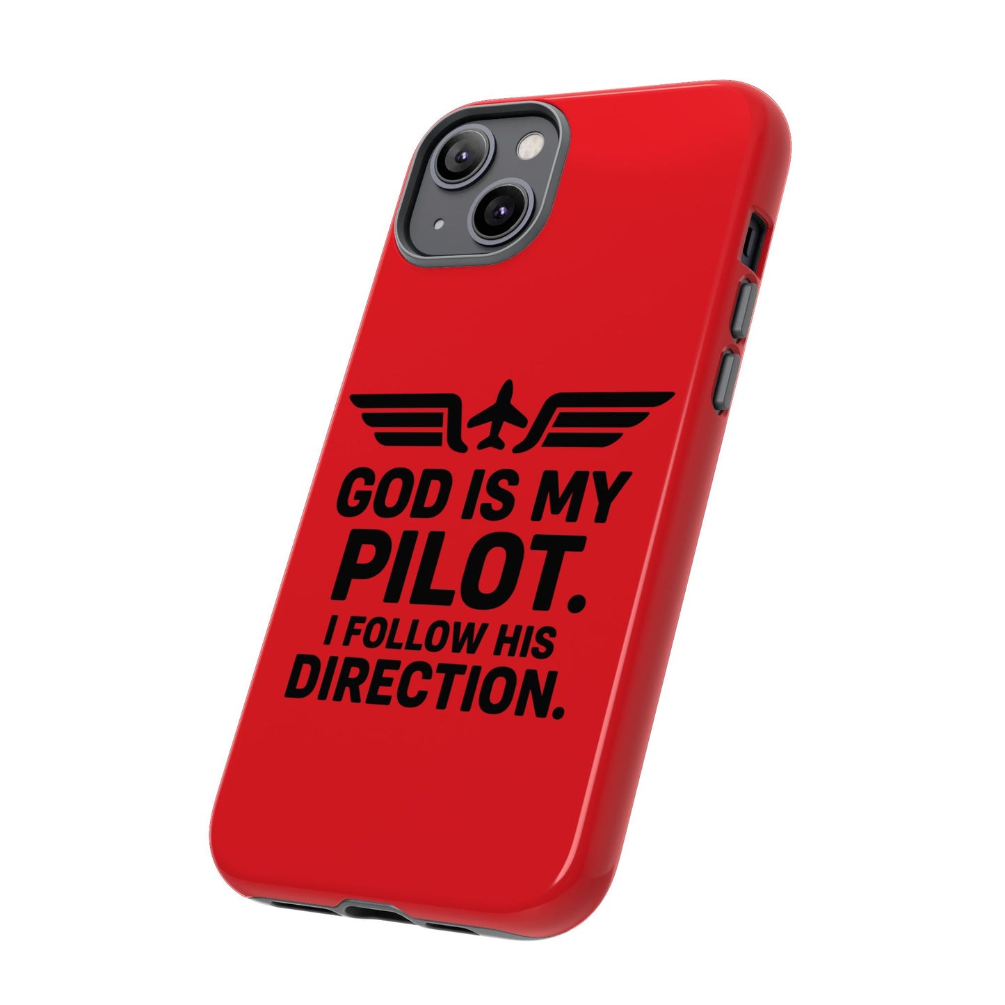 God Is My Pilot iPhone Case | Religious Aviator Phone Case