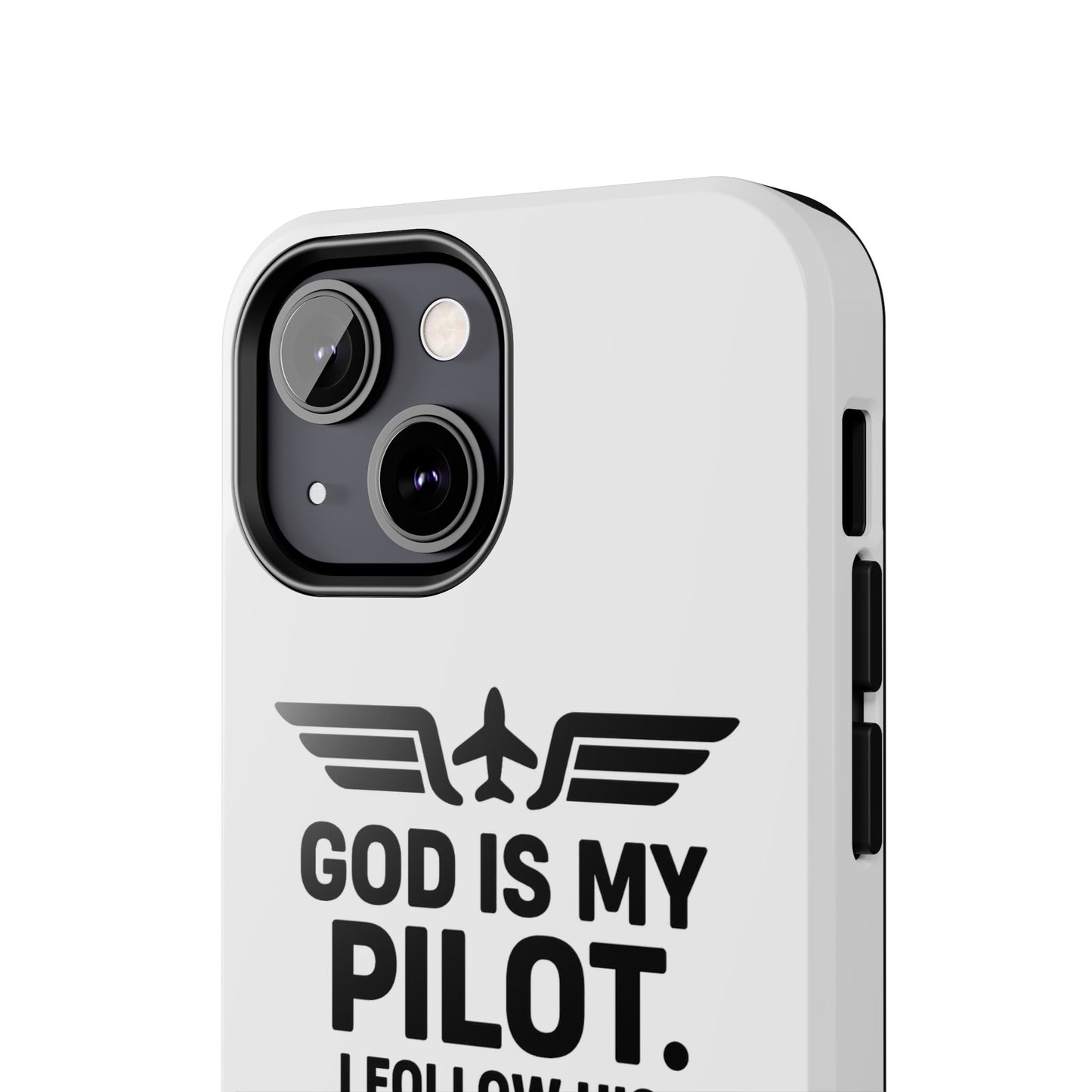 God Is My Pilot I Follow His Direction phone case | Christian aviation design