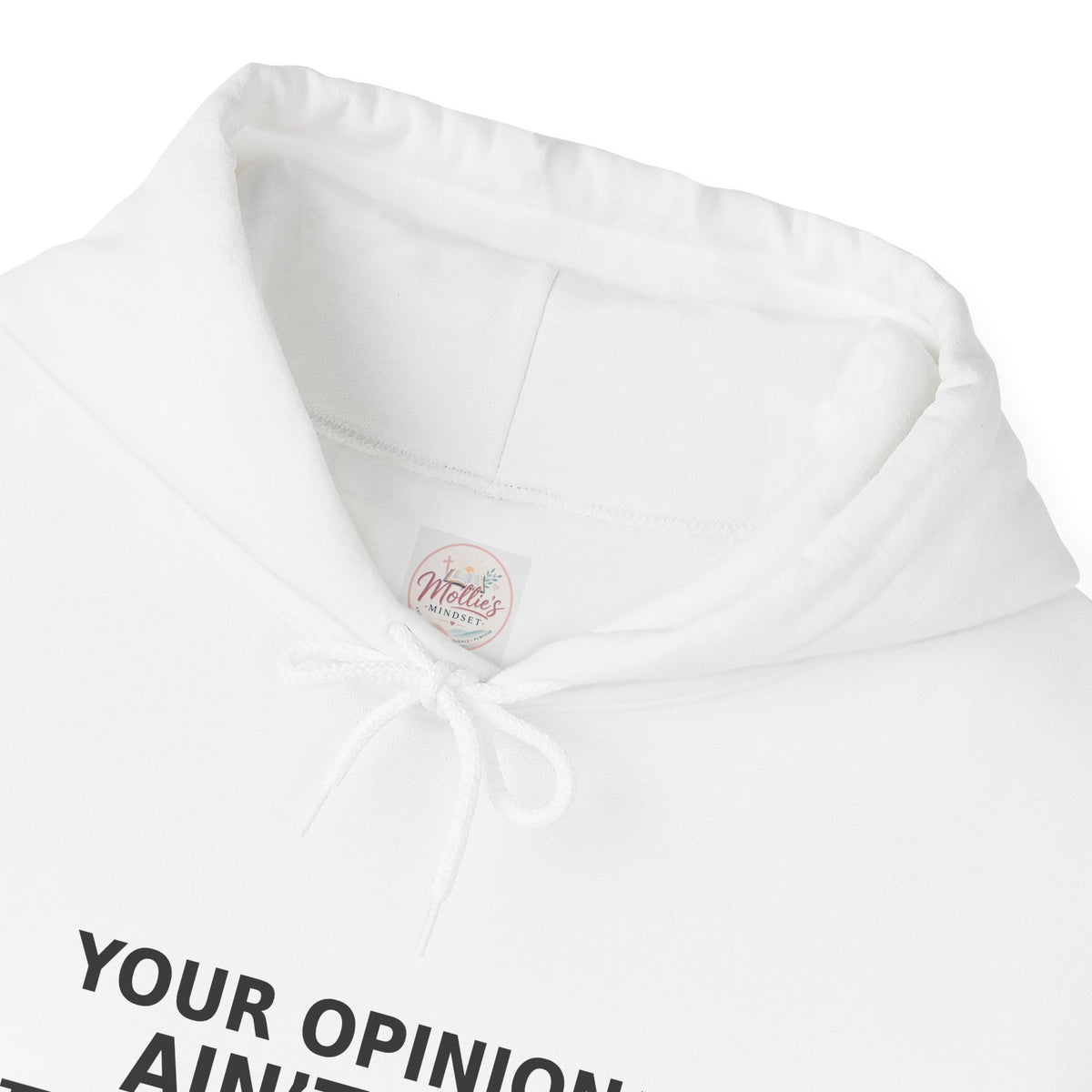 Identity Statement Hoodie — "Your Opinion Ain't My Identity." Casual Empowerment Pullover