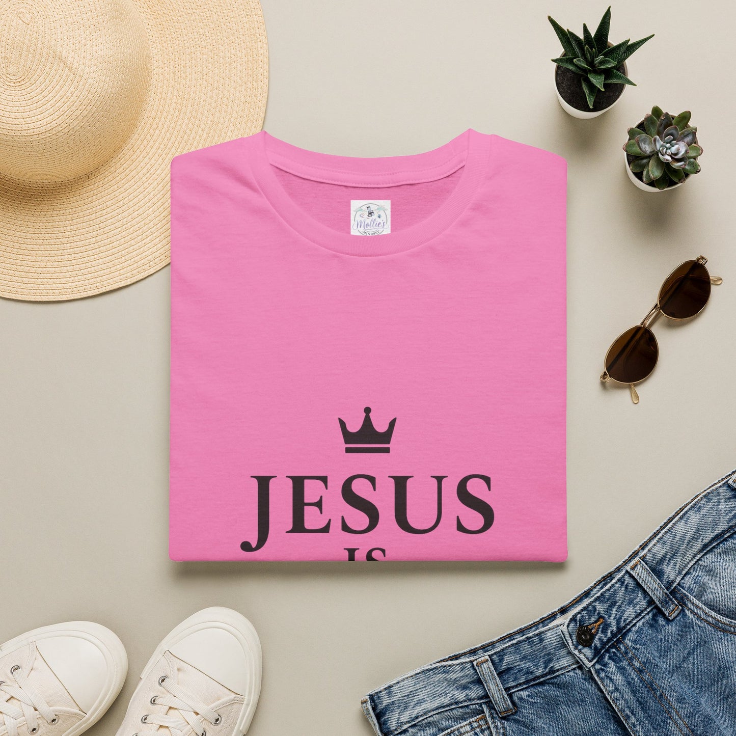 Jesus Is King Crown T-Shirt | Christian Faith Apparel