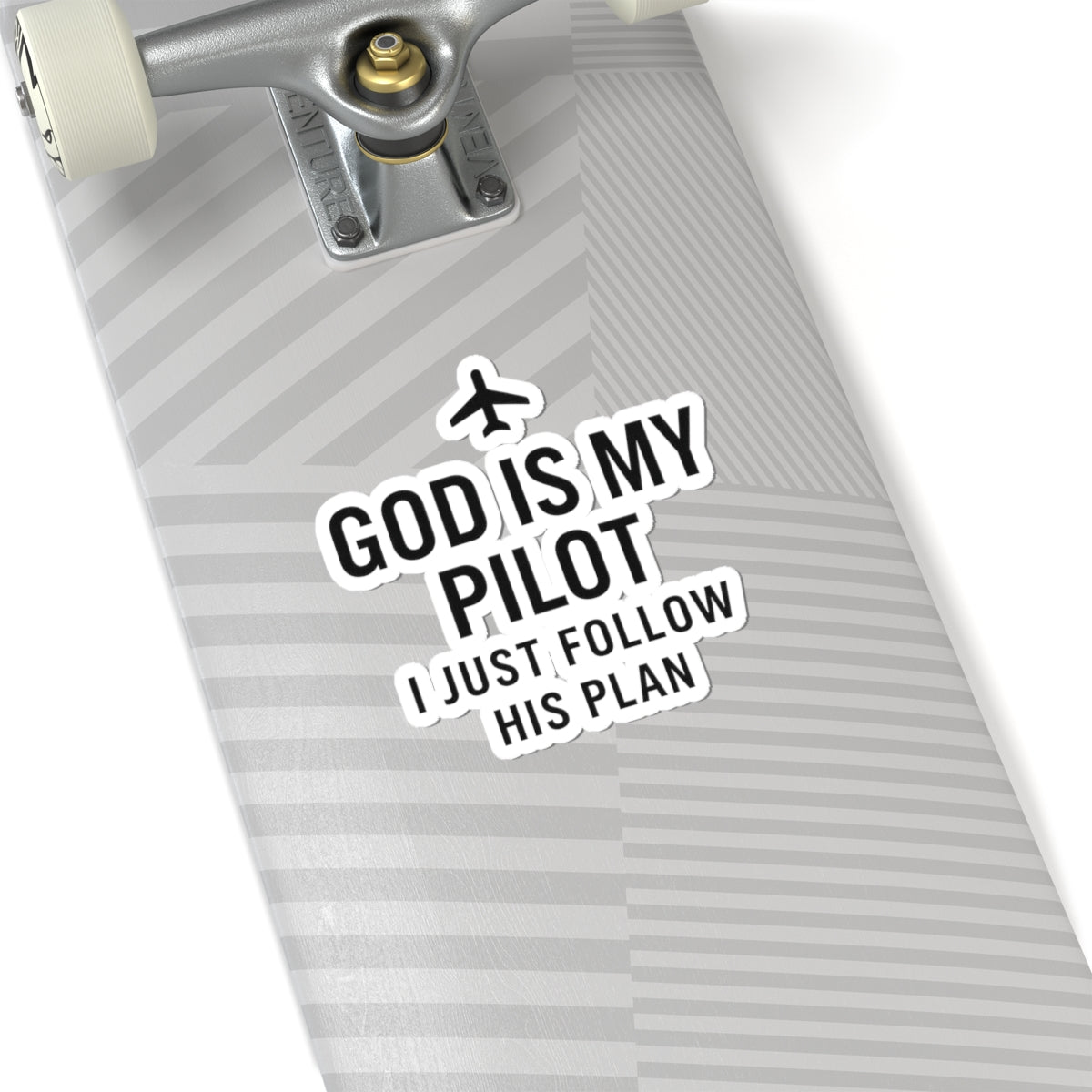 God Is My Pilot Sticker | Christian Aviation Faith Vinyl Decal