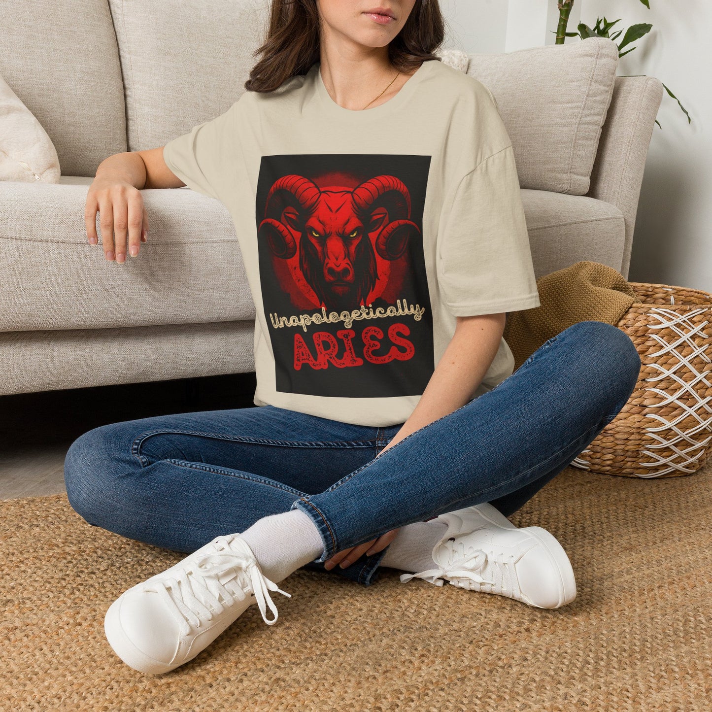 Unapologetically Aries Ram T-Shirt – Bold Zodiac Graphic Tee