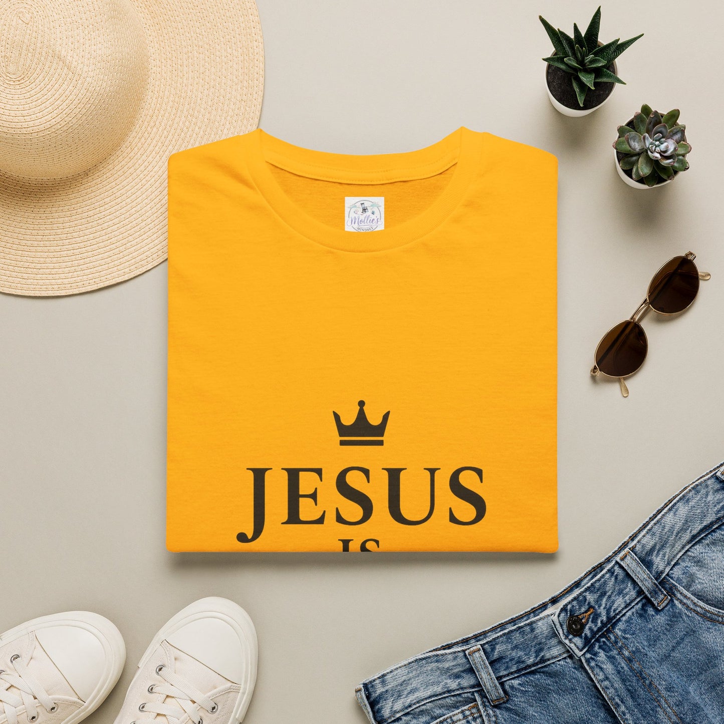 Jesus Is King Crown T-Shirt | Christian Faith Apparel