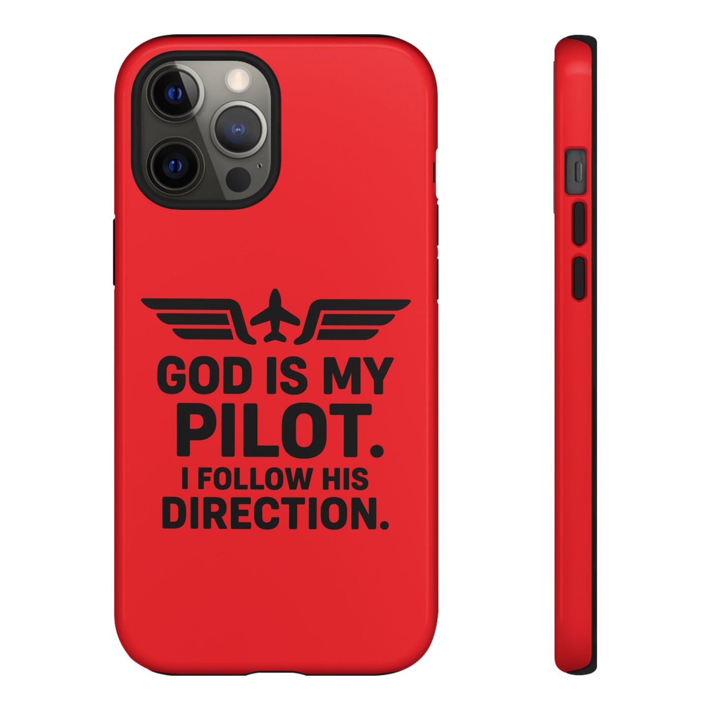 God Is My Pilot iPhone Case | Religious Aviator Phone Case