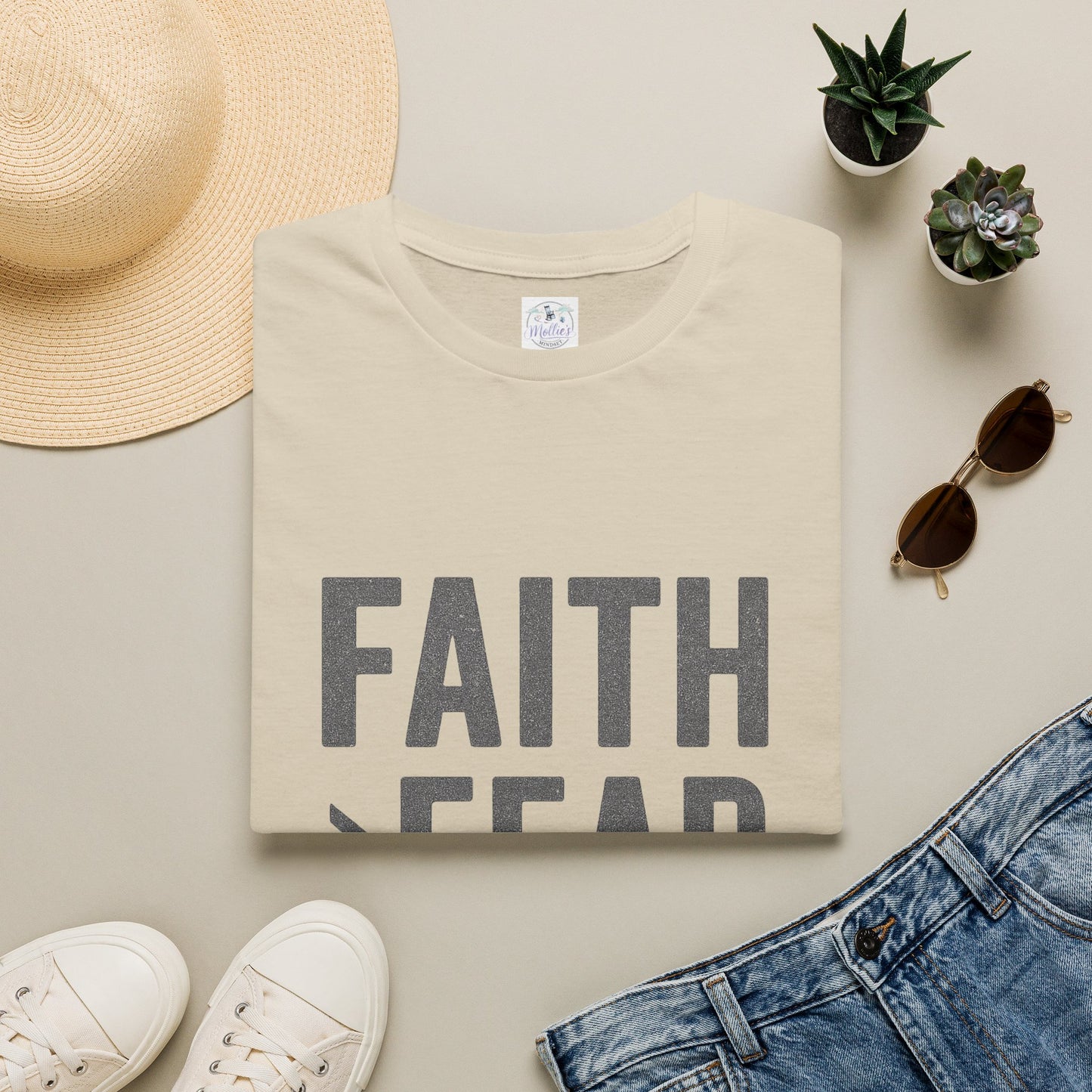 "Faith Over Fear" T-Shirt | Inspirational Christian Tee