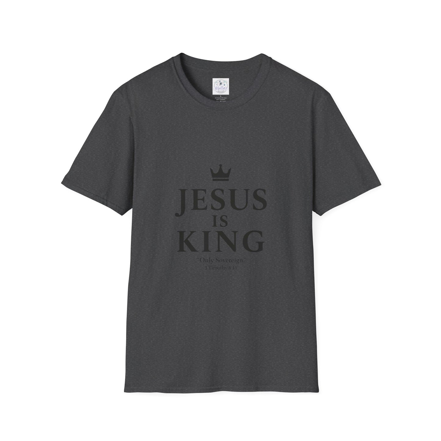 Jesus Is King Crown T-Shirt | Christian Faith Apparel