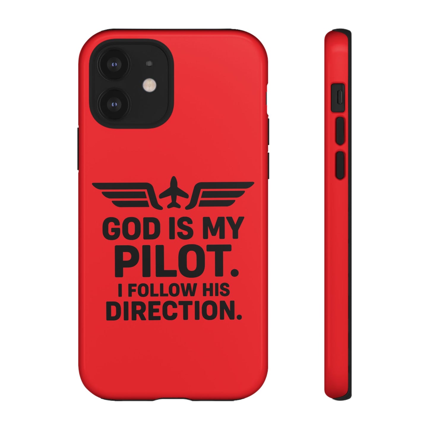 God Is My Pilot iPhone Case | Religious Aviator Phone Case
