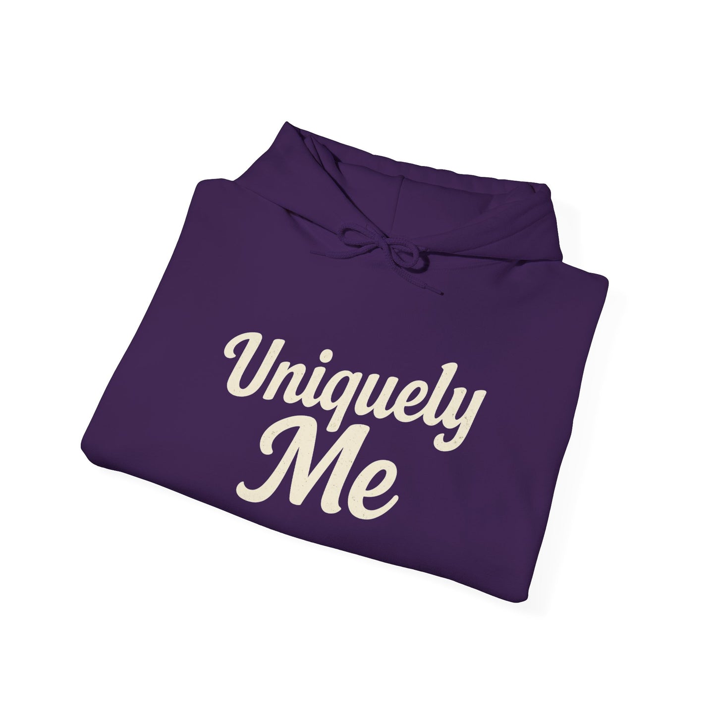 Uniquely Me hoodie | Script typography hoodie, black pullover