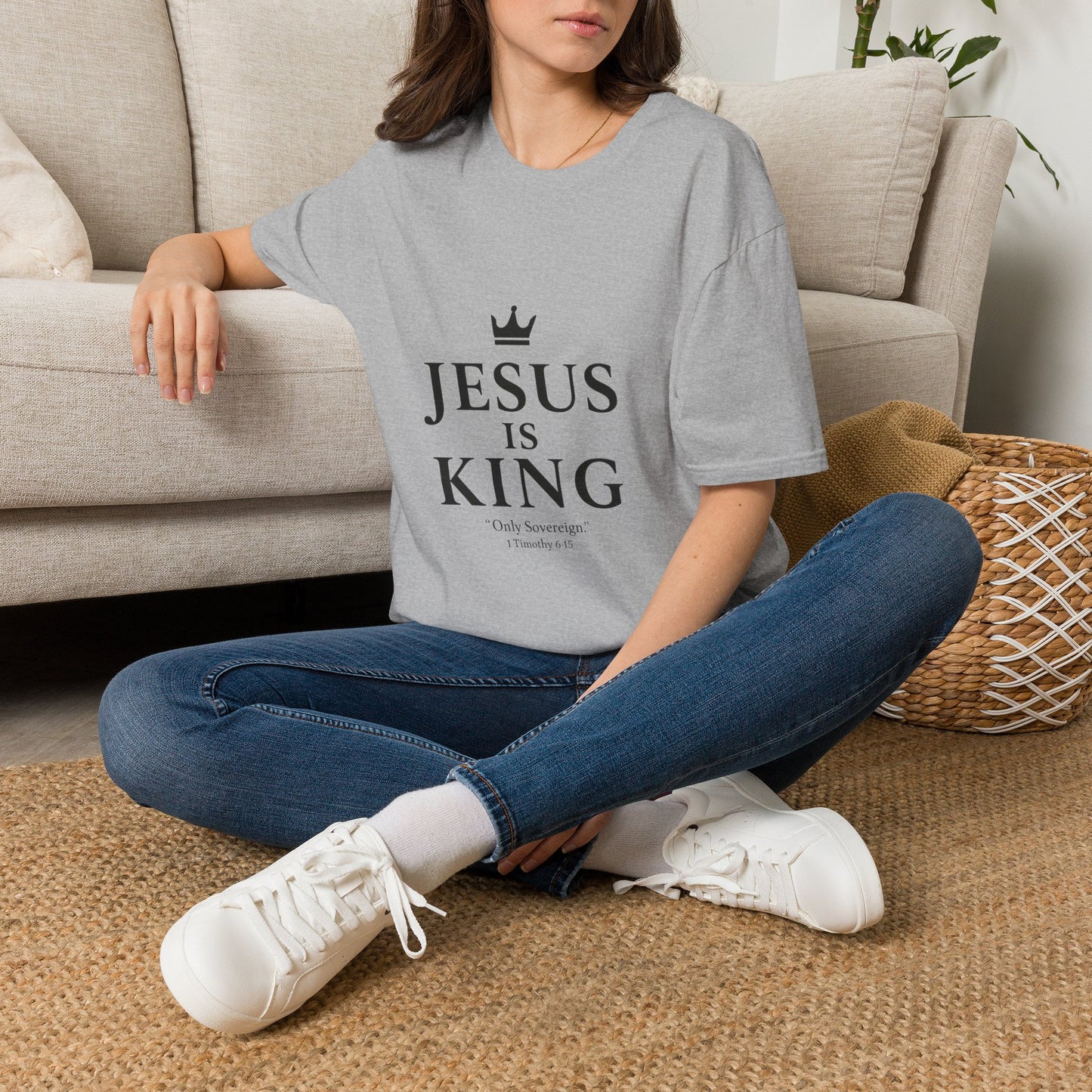 Jesus Is King Crown T-Shirt | Christian Faith Apparel