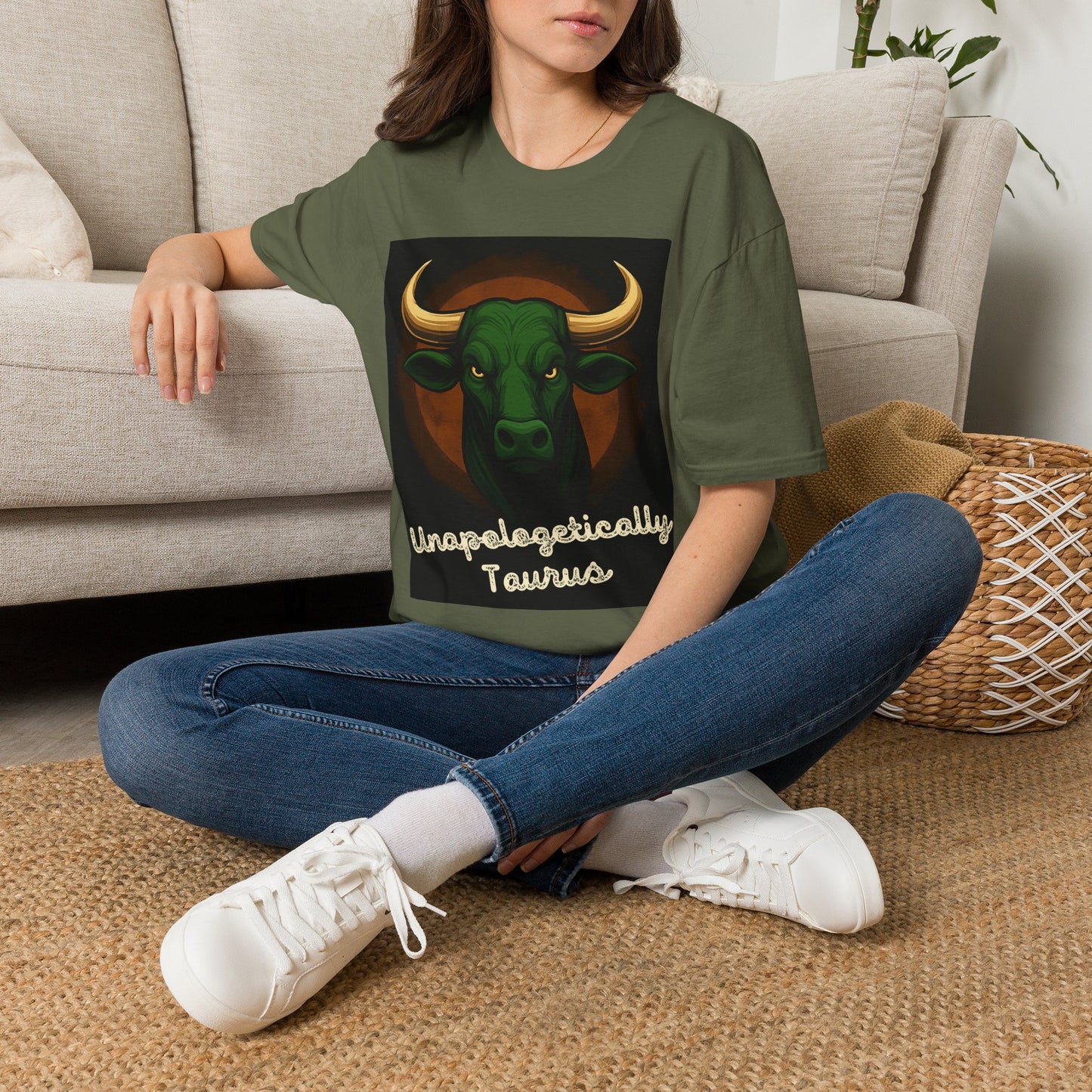 Unapologetically Green Bull Taurus T-Shirt | Zodiac Sign Shirt | Astrology Gift for Taurus Men & Women
