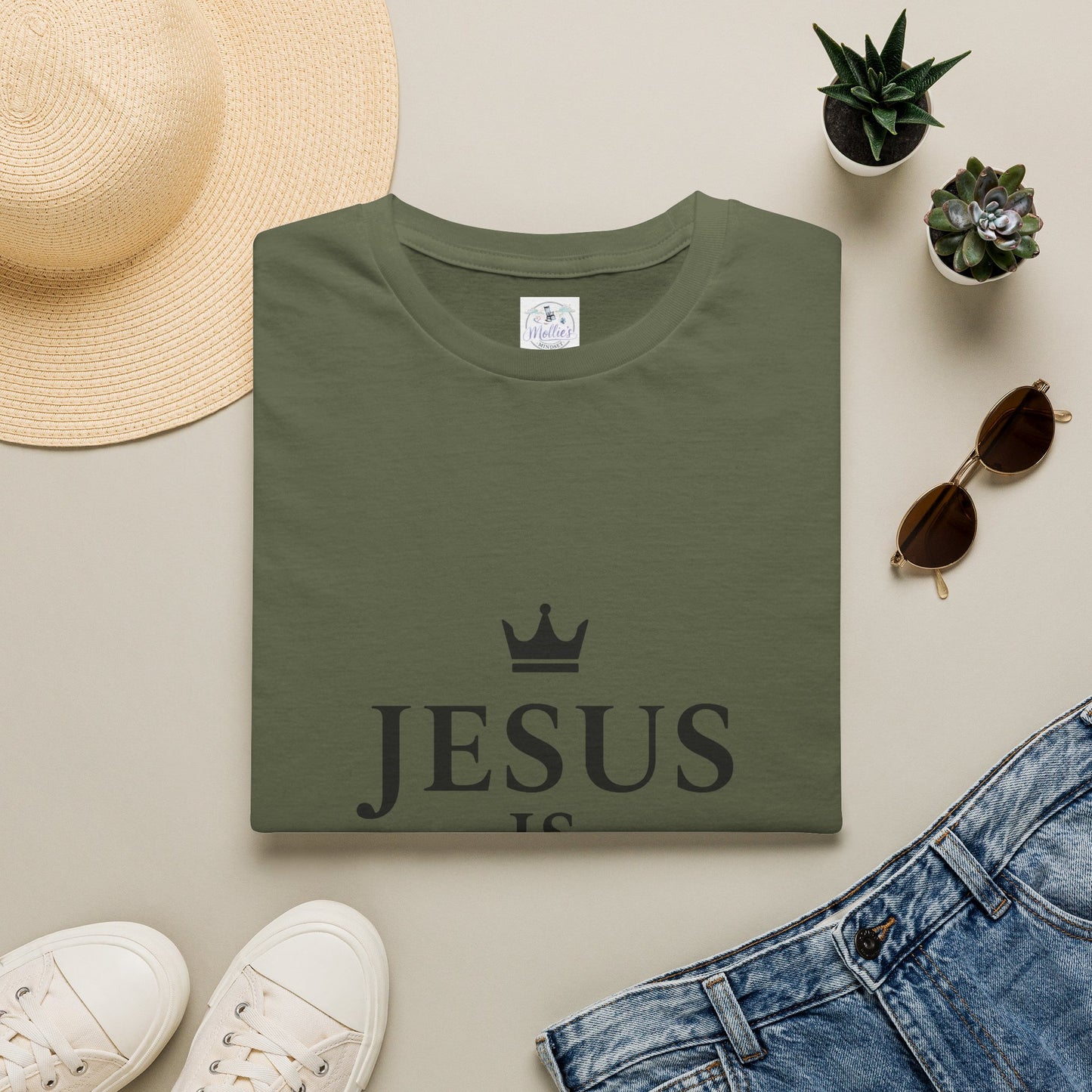 Jesus Is King Crown T-Shirt | Christian Faith Apparel