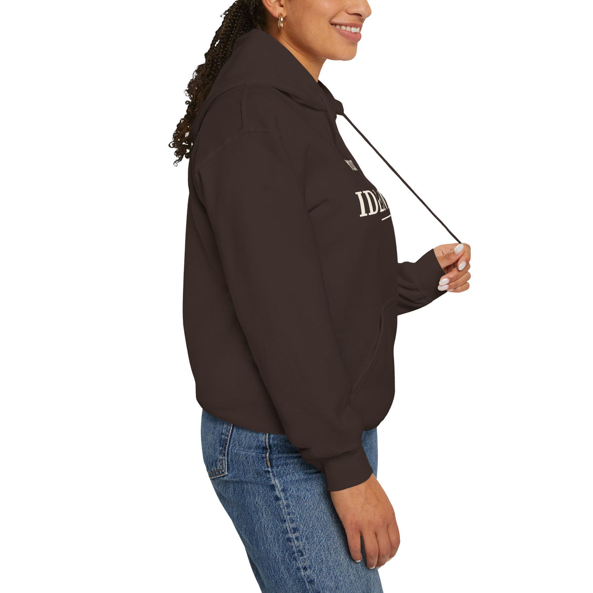 Identity Statement Hoodie — "Your Opinion Ain't My Identity." Casual Empowerment Pullover