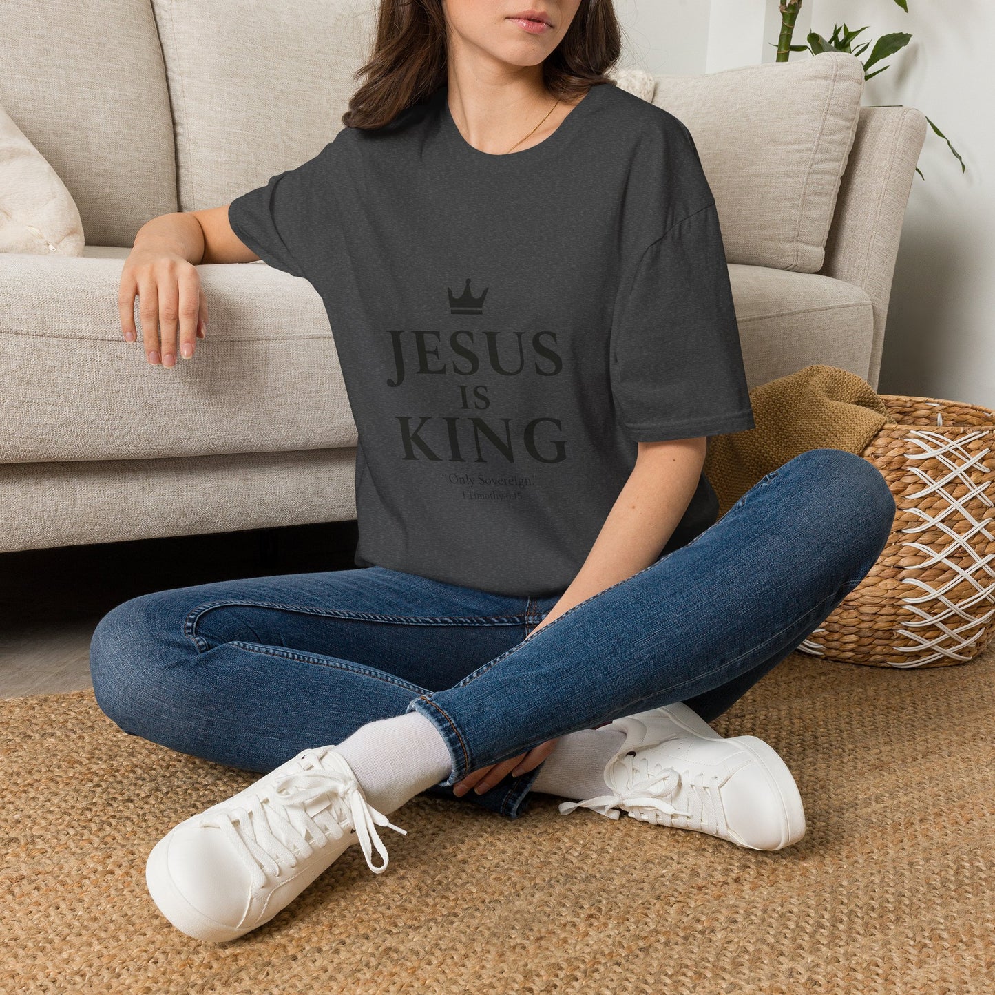 Jesus Is King Crown T-Shirt | Christian Faith Apparel
