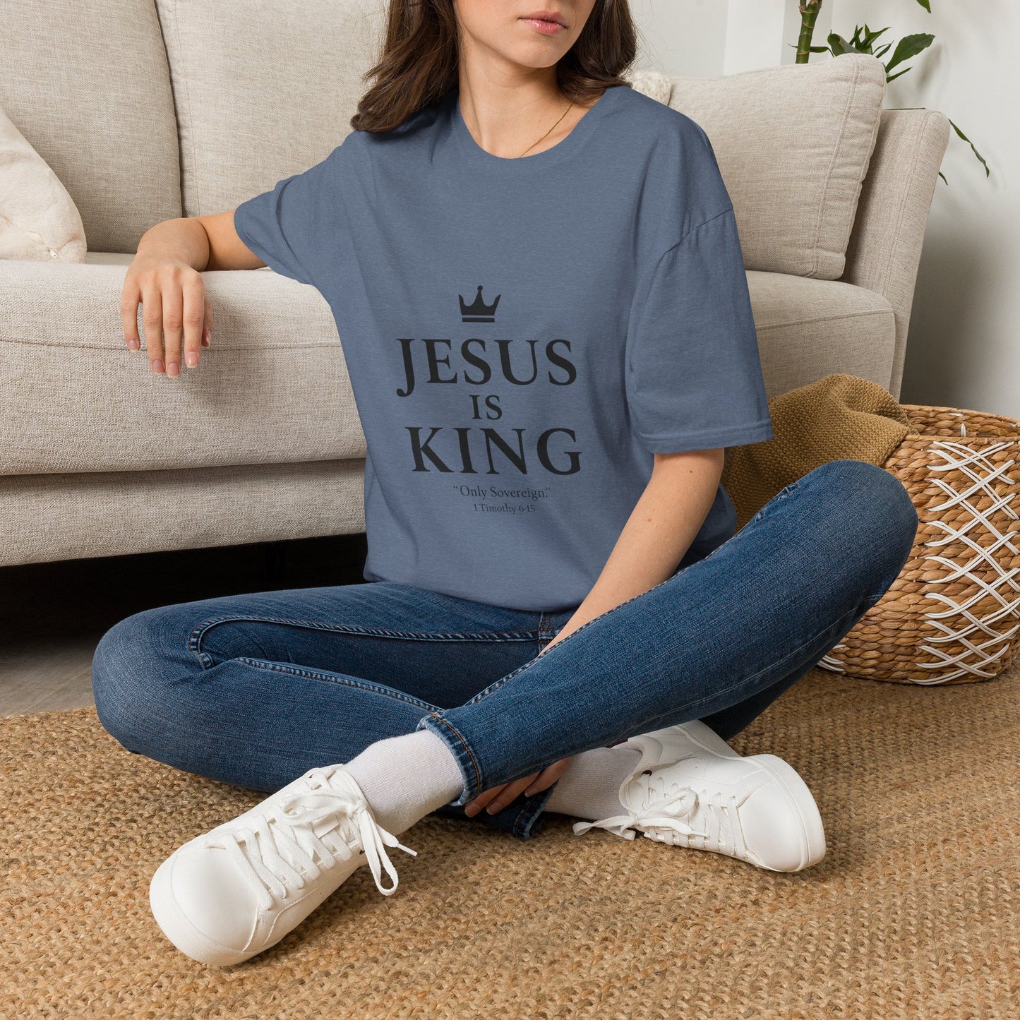 Jesus Is King Crown T-Shirt | Christian Faith Apparel