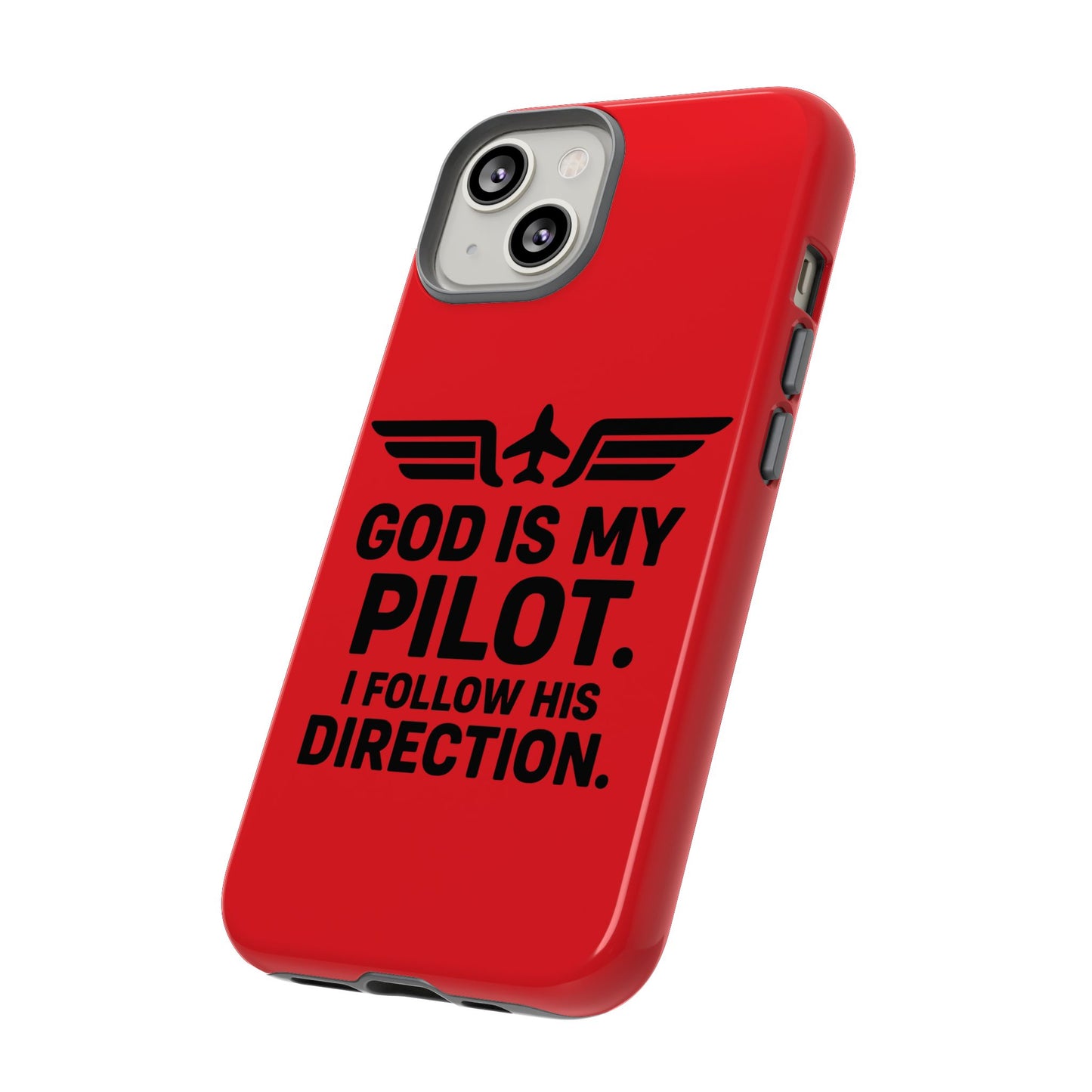 God Is My Pilot iPhone Case | Religious Aviator Phone Case