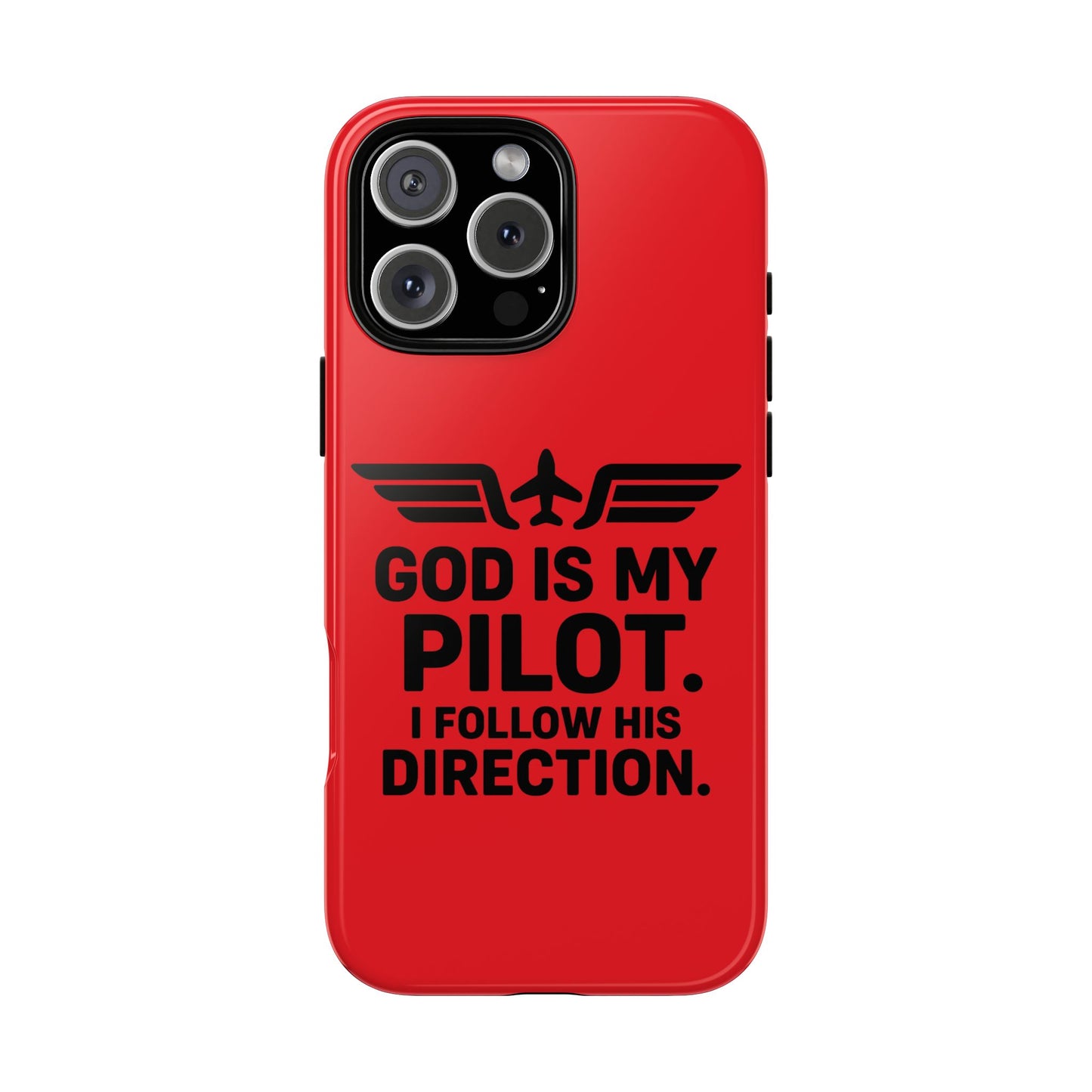 God Is My Pilot iPhone Case | Religious Aviator Phone Case