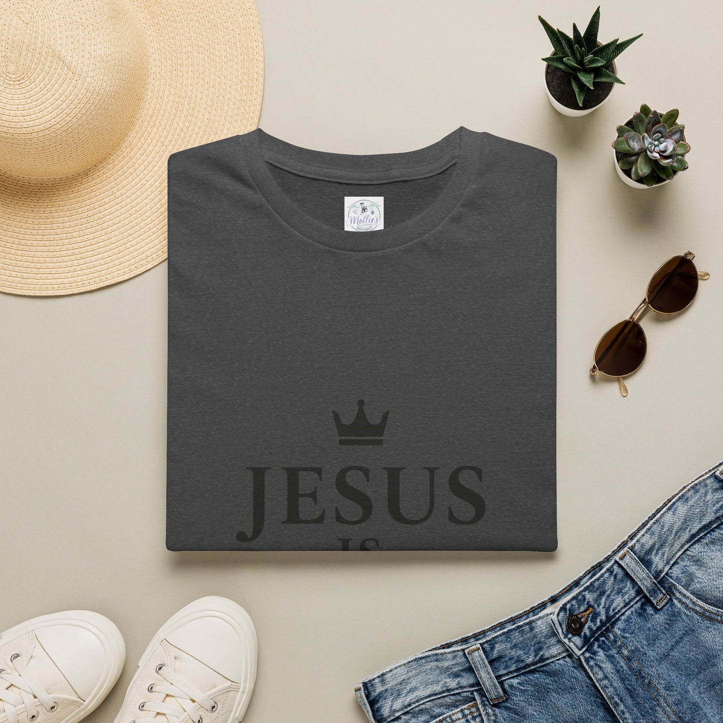 Jesus Is King Crown T-Shirt | Christian Faith Apparel