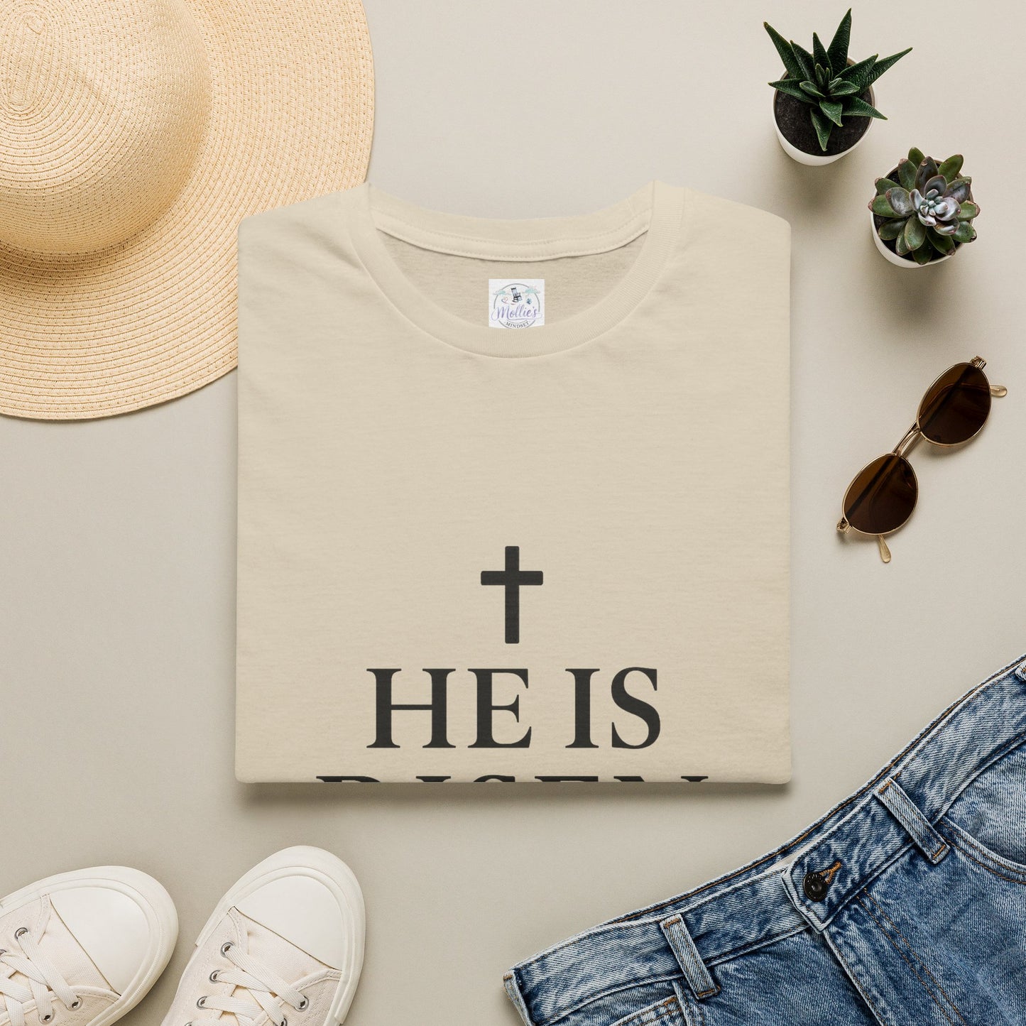 "He Is Risen" T-Shirt | Inspirational Christian Resurrection Tee