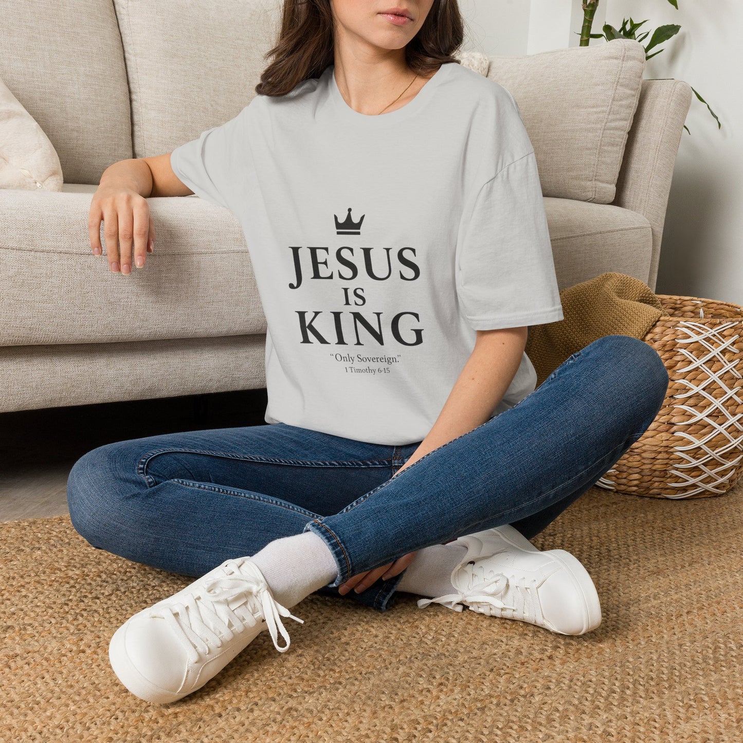 Jesus Is King Crown T-Shirt | Christian Faith Apparel