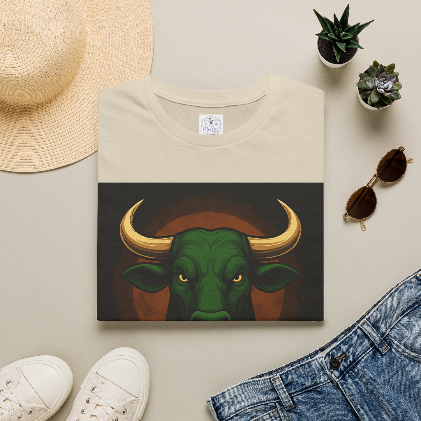 Unapologetically Green Bull Taurus T-Shirt | Zodiac Sign Shirt | Astrology Gift for Taurus Men & Women