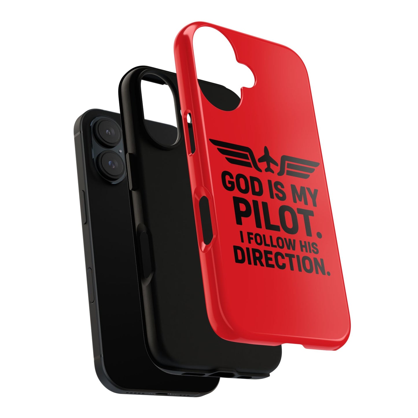 God Is My Pilot iPhone Case | Religious Aviator Phone Case