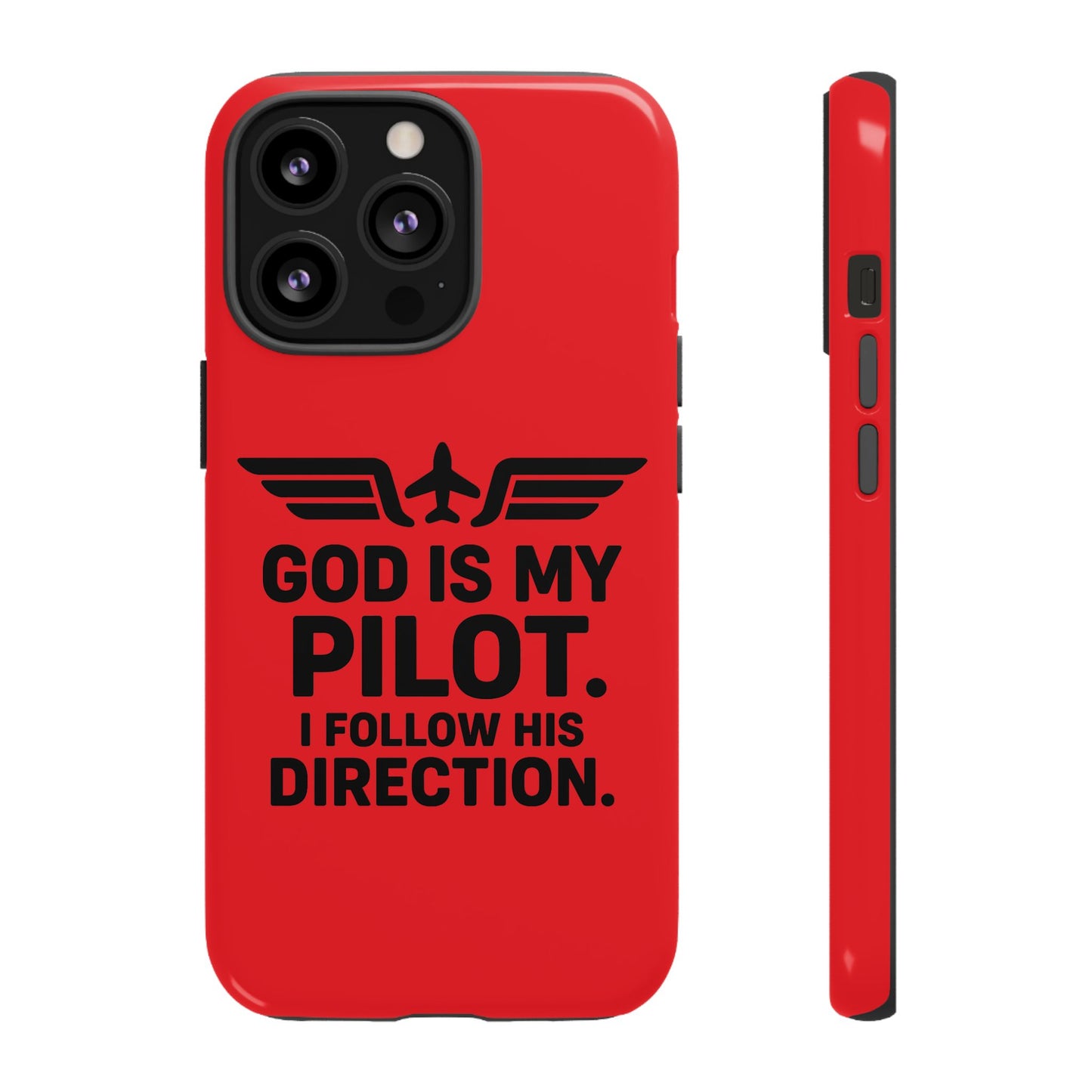 God Is My Pilot iPhone Case | Religious Aviator Phone Case